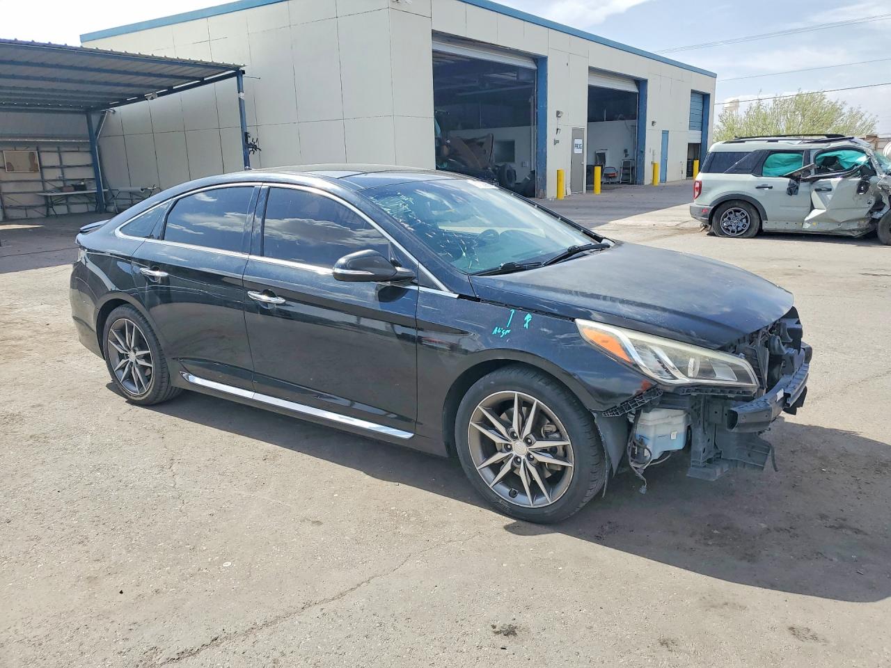 2015 Hyundai Sonata Sport 2.0t Black vin: 5NPE34AB0FH044919