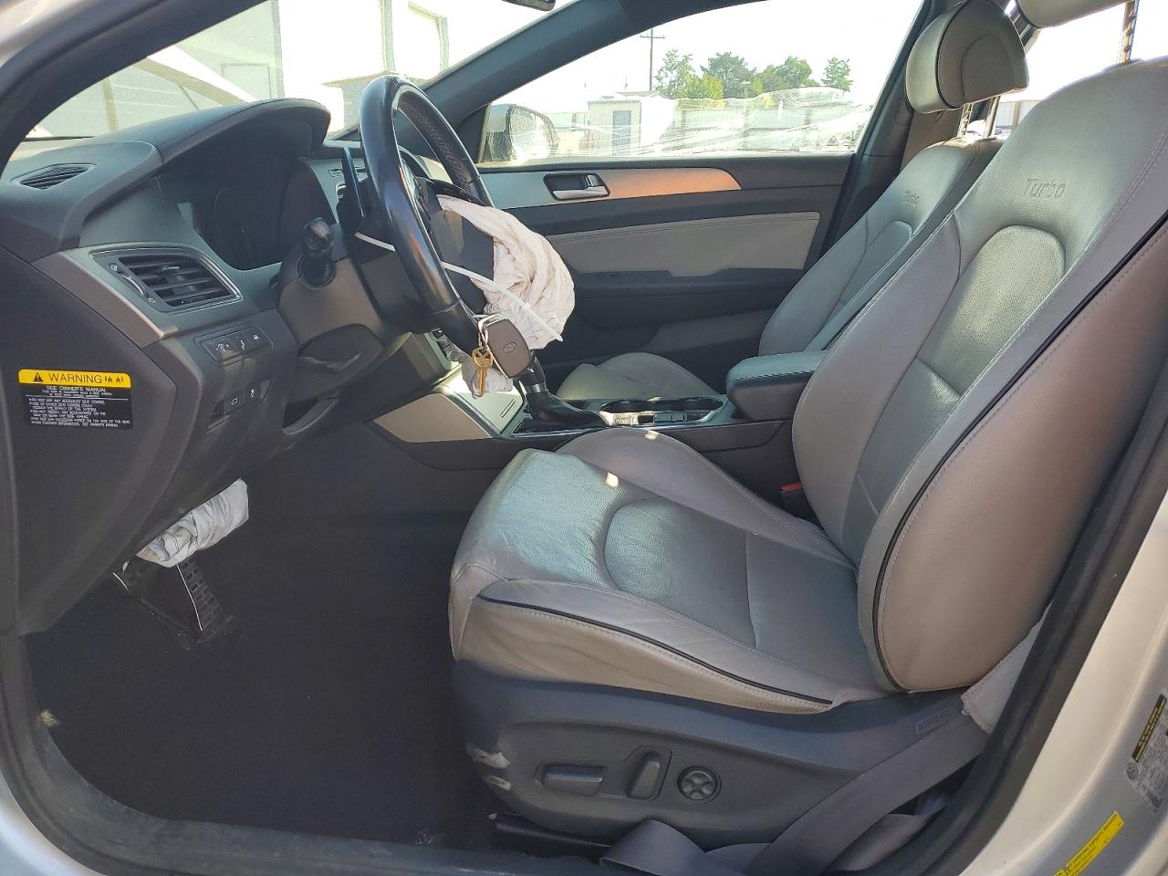 2015 Hyundai Sonata Sport 2.0t Silver vin: 5NPE34AB0FH071859