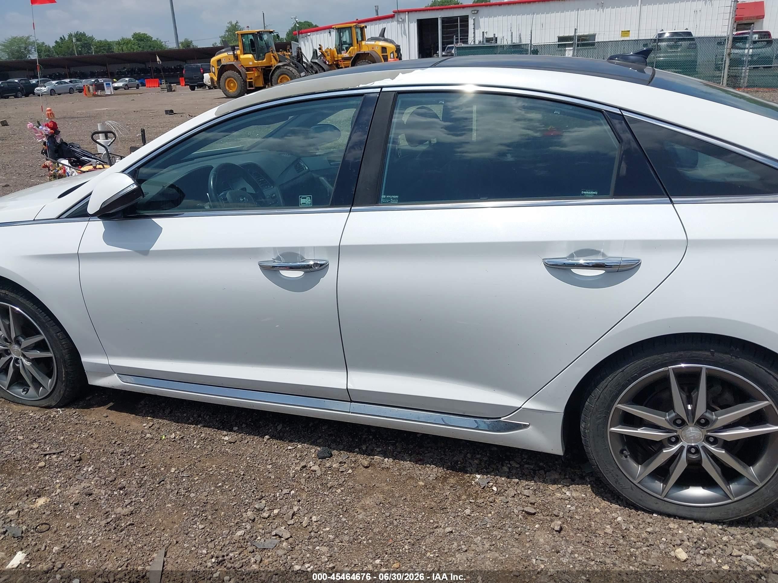 2015 Hyundai Sonata Sport 2.0t White vin: 5NPE34AB0FH081016