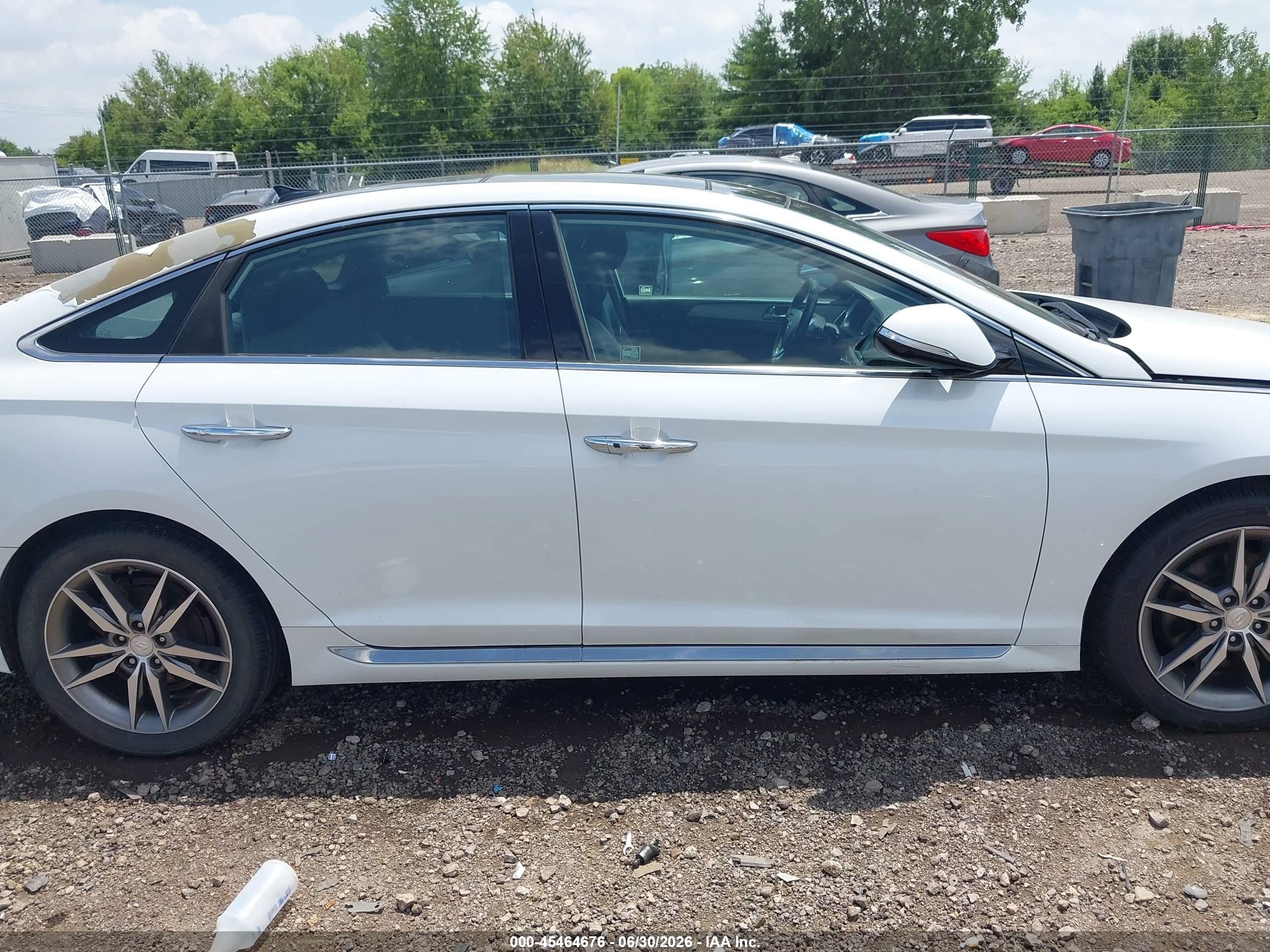 2015 Hyundai Sonata Sport 2.0t White vin: 5NPE34AB0FH081016