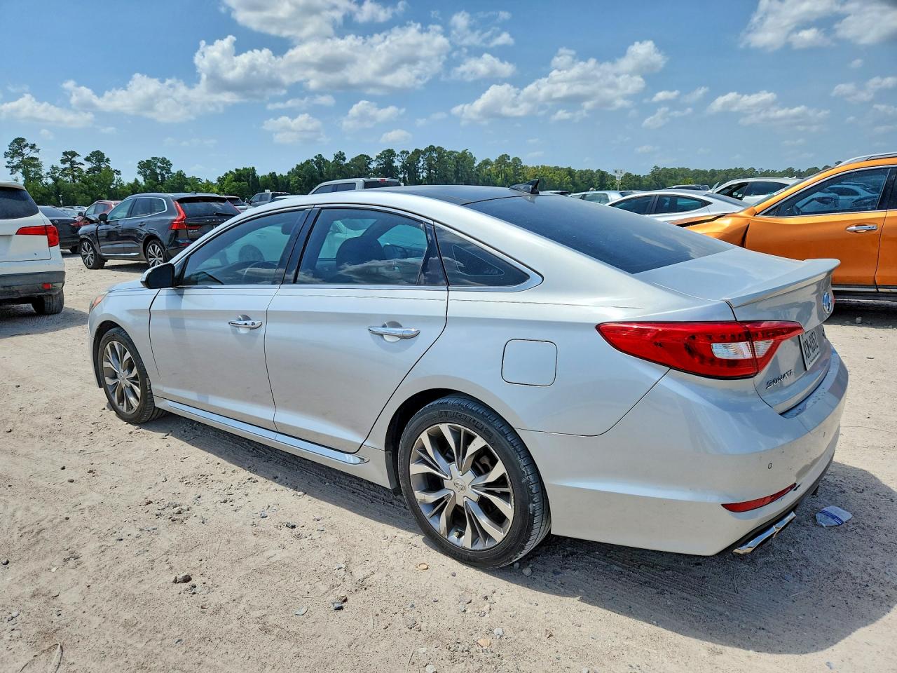 2015 Hyundai Sonata Limited 2.0t Silver vin: 5NPE34AB0FH111373