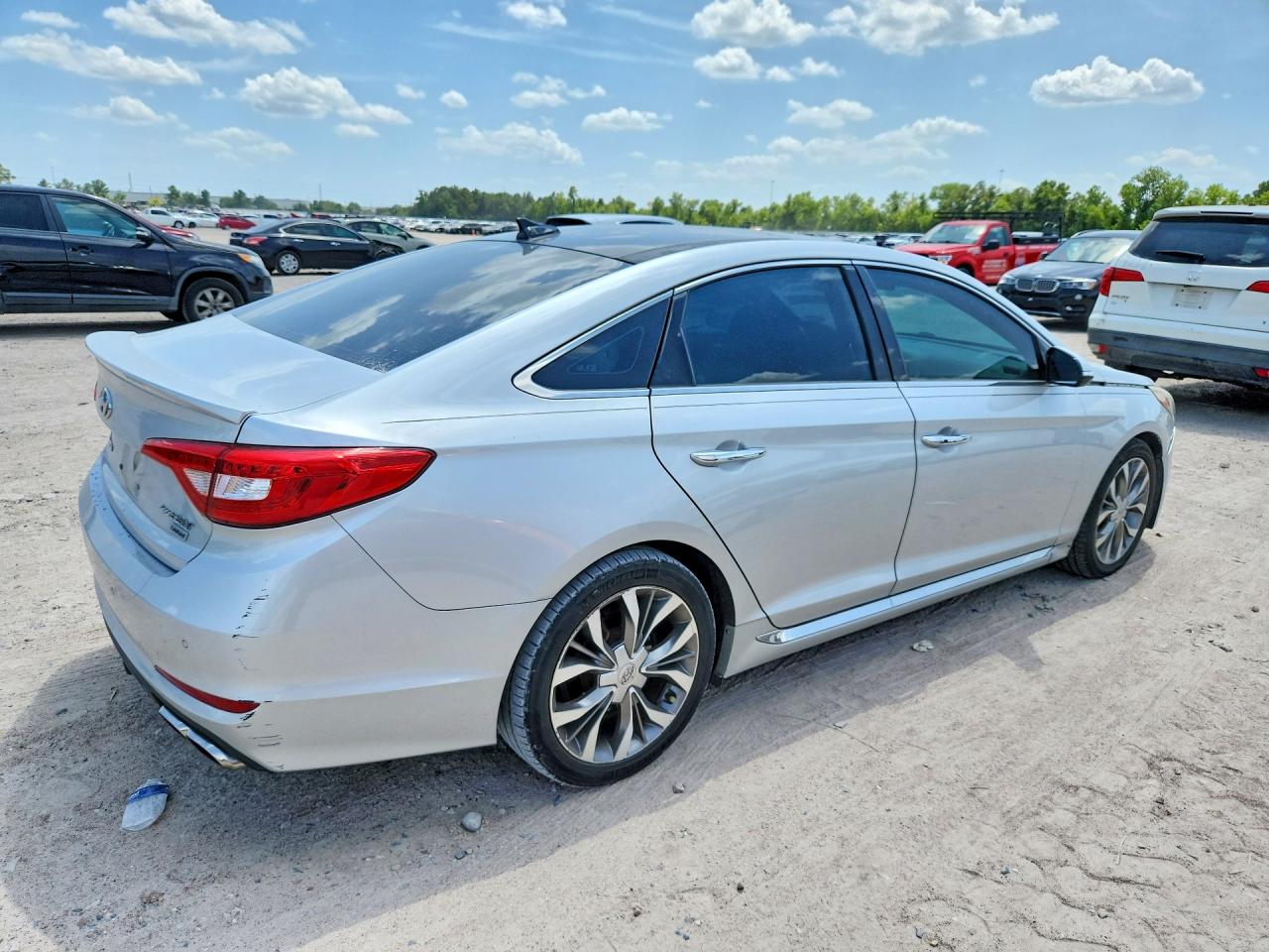 2015 Hyundai Sonata Limited 2.0t Silver vin: 5NPE34AB0FH111373