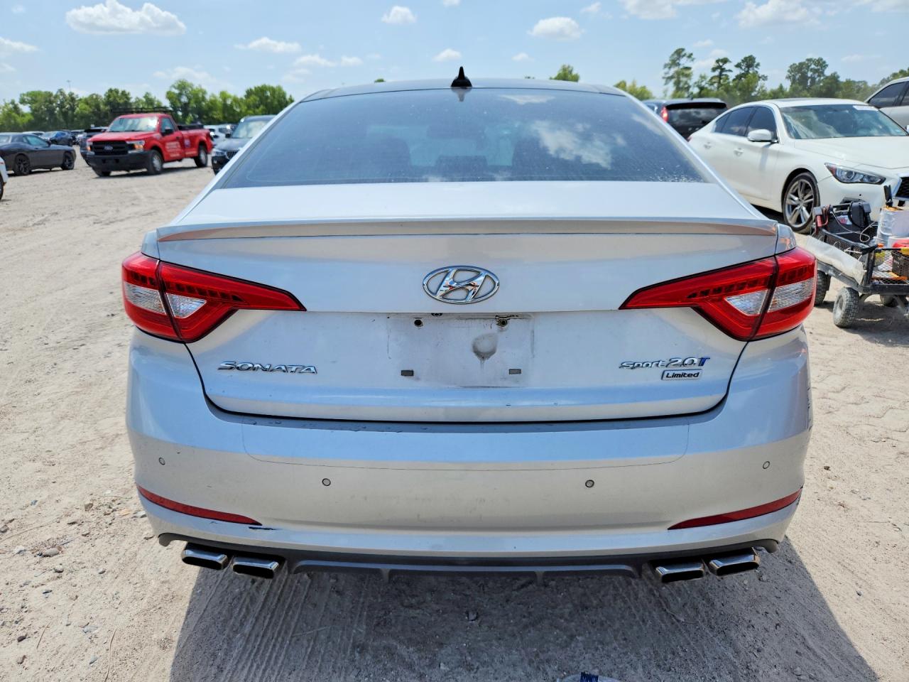 2015 Hyundai Sonata Limited 2.0t Silver vin: 5NPE34AB0FH111373