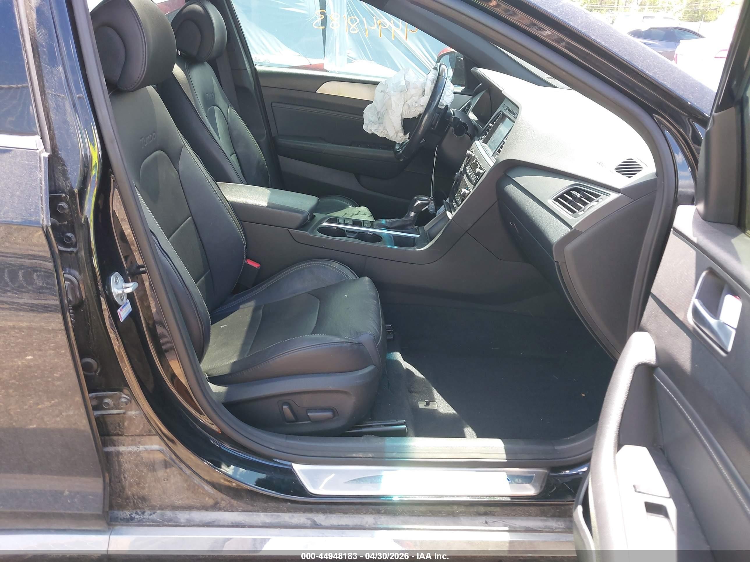 2015 Hyundai Sonata Limited 2.0t Black vin: 5NPE34AB0FH153624