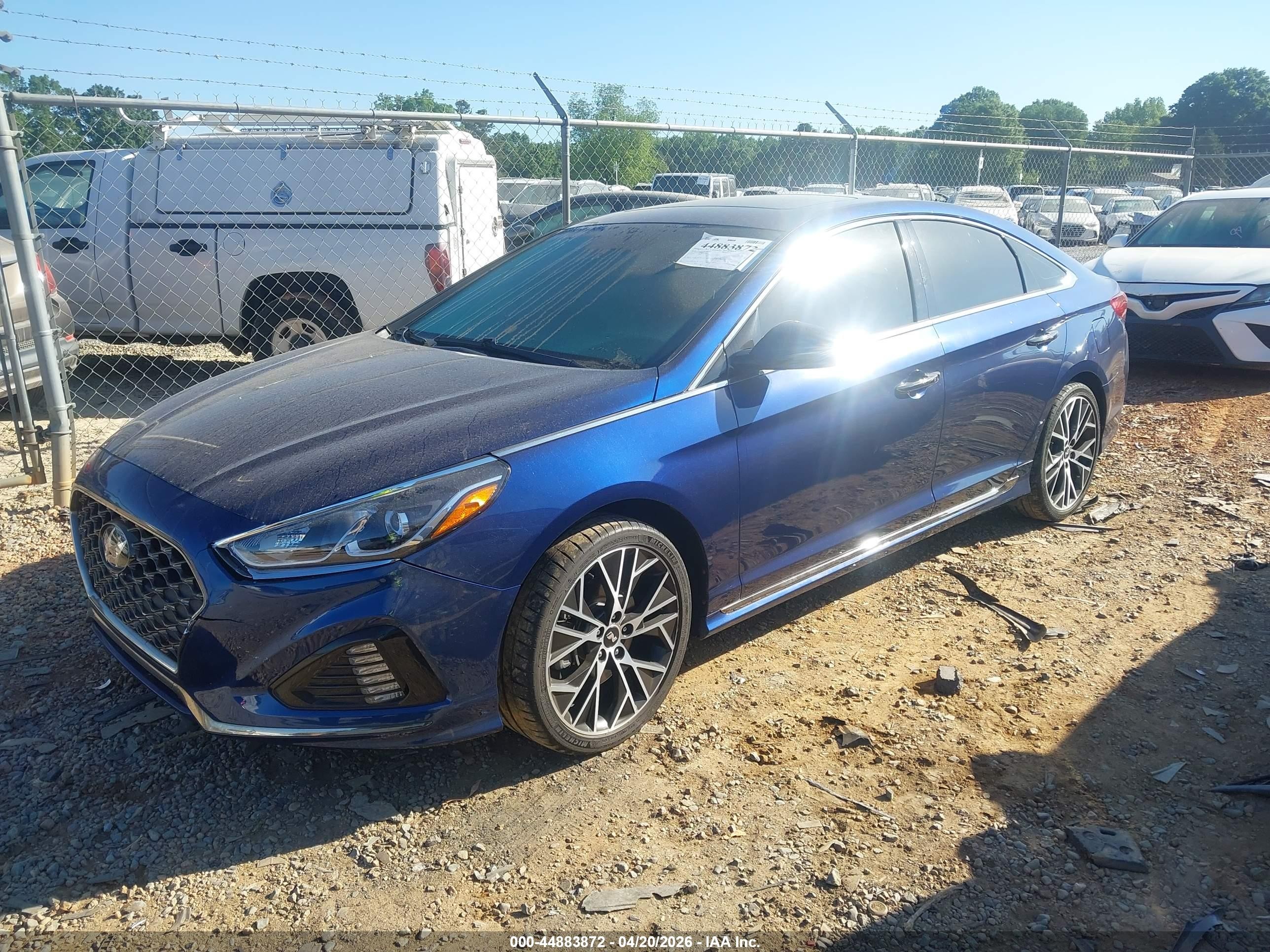 2018 Hyundai Sonata Sport 2.0t Blue vin: 5NPE34AB0JH679261