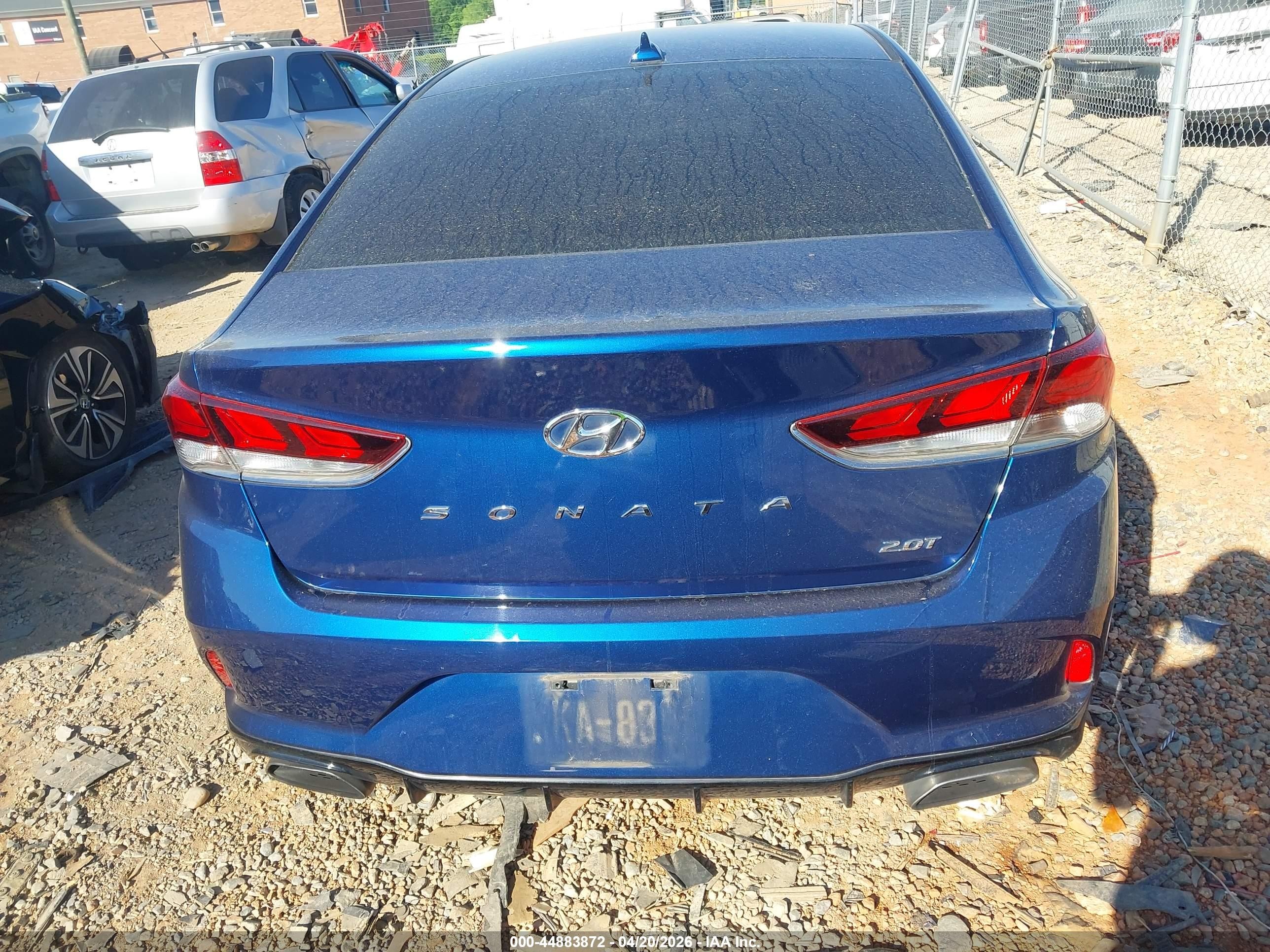 2018 Hyundai Sonata Sport 2.0t Blue vin: 5NPE34AB0JH679261
