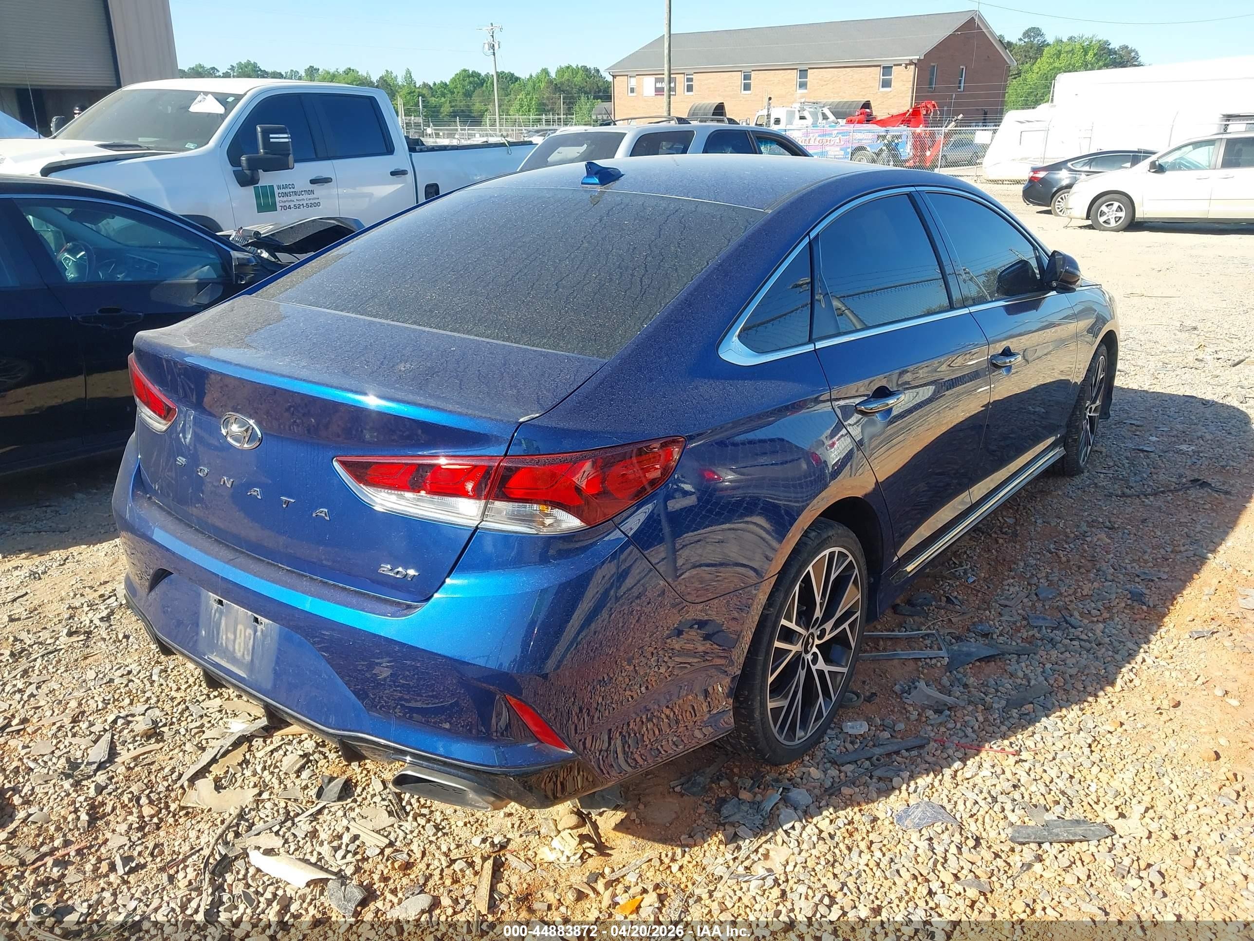 2018 Hyundai Sonata Sport 2.0t Blue vin: 5NPE34AB0JH679261