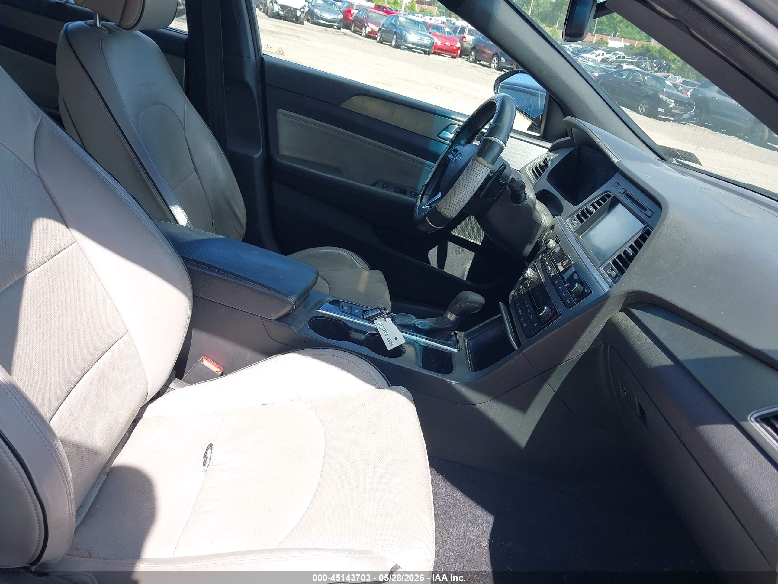 2015 Hyundai Sonata Sport 2.0t Серый vin: 5NPE34AB1FH038580