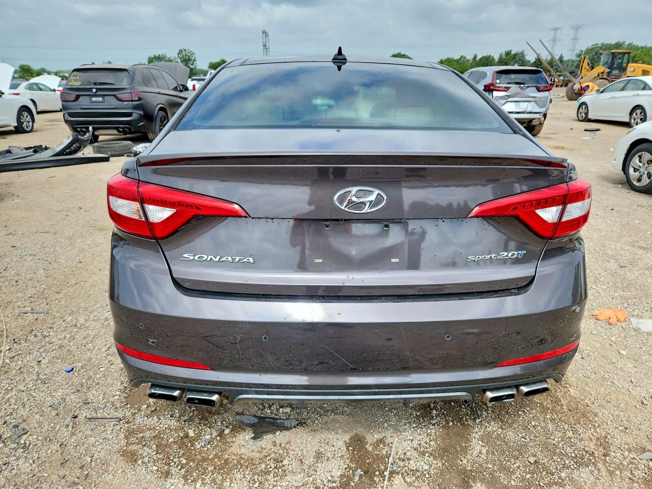 2015 Hyundai Sonata Sport 2.0t Gray vin: 5NPE34AB1FH041589
