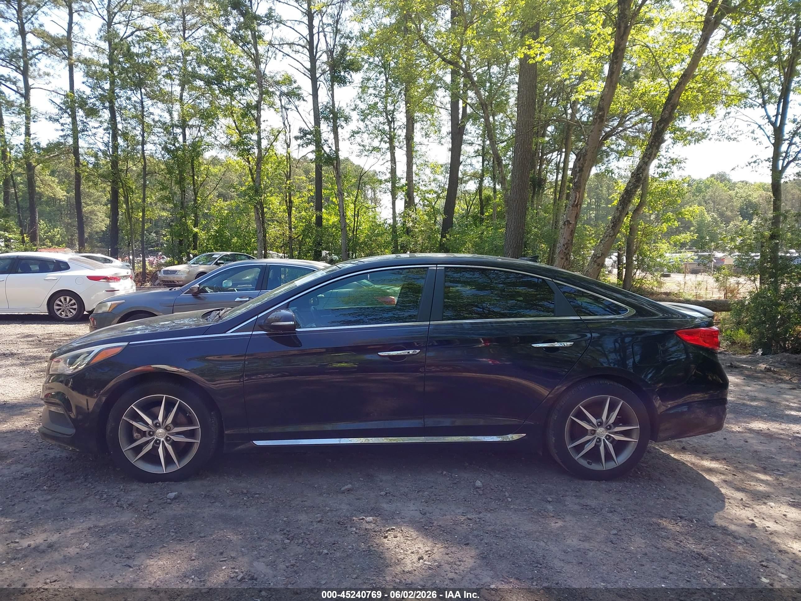 2015 Hyundai Sonata Sport 2.0t Черный vin: 5NPE34AB1FH081171