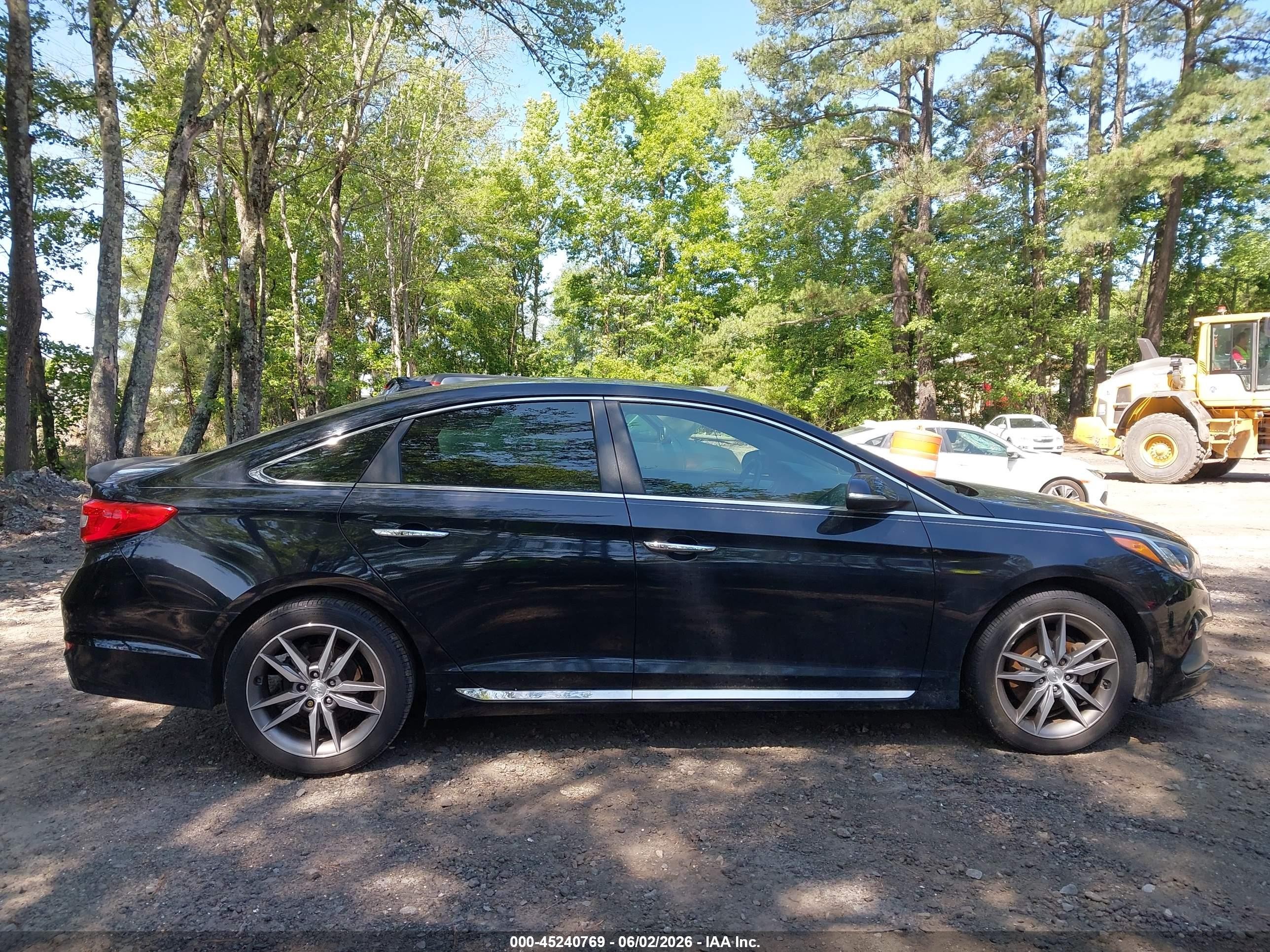 2015 Hyundai Sonata Sport 2.0t Черный vin: 5NPE34AB1FH081171