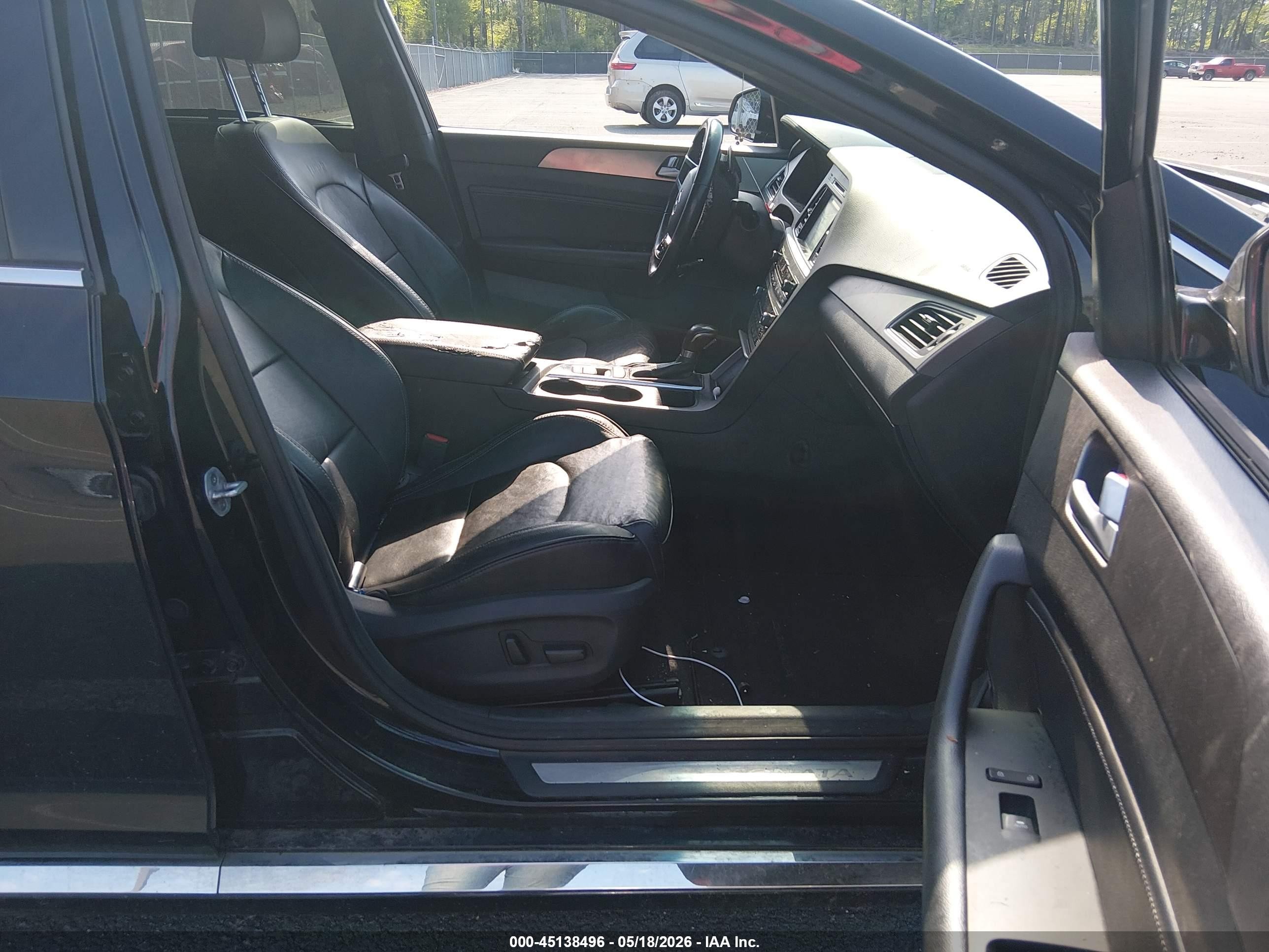 2015 Hyundai Sonata Limited 2.0t Black vin: 5NPE34AB1FH139361