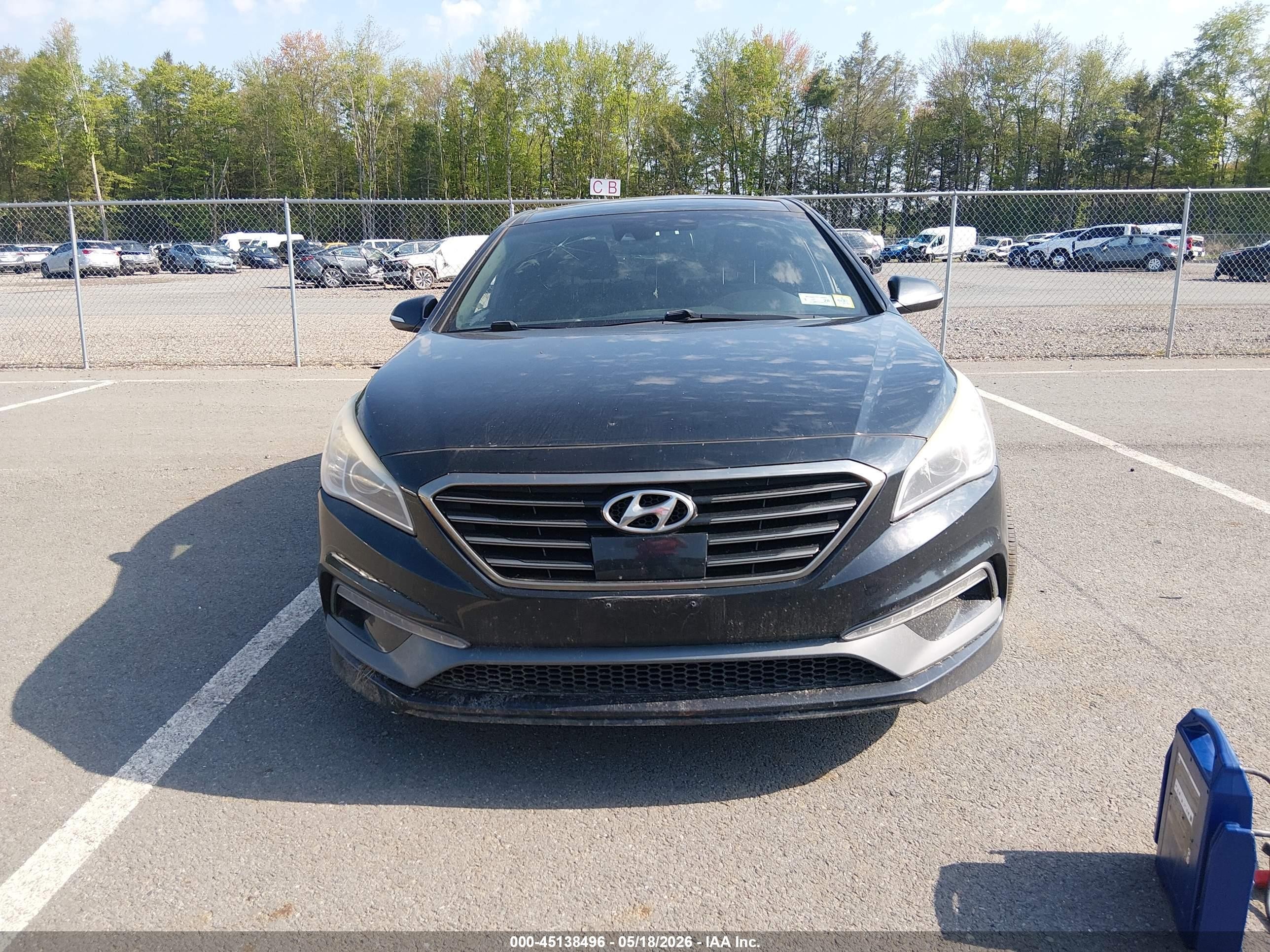 2015 Hyundai Sonata Limited 2.0t Black vin: 5NPE34AB1FH139361