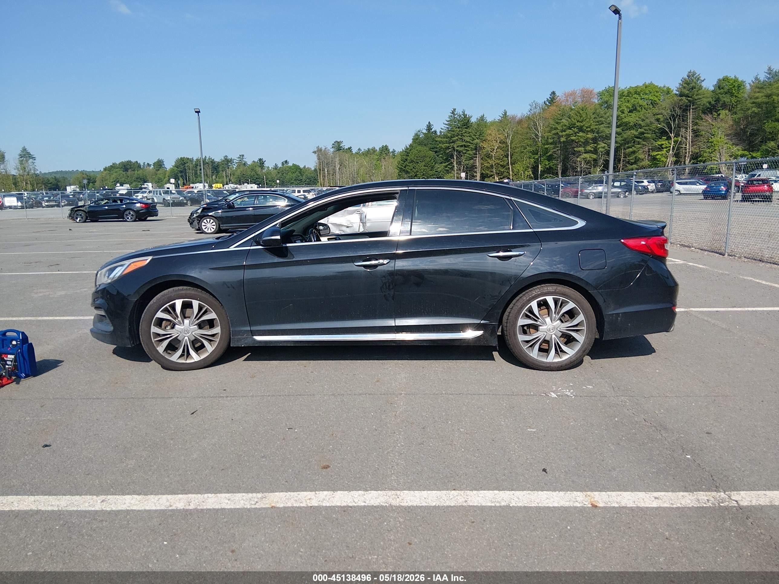 2015 Hyundai Sonata Limited 2.0t Black vin: 5NPE34AB1FH139361