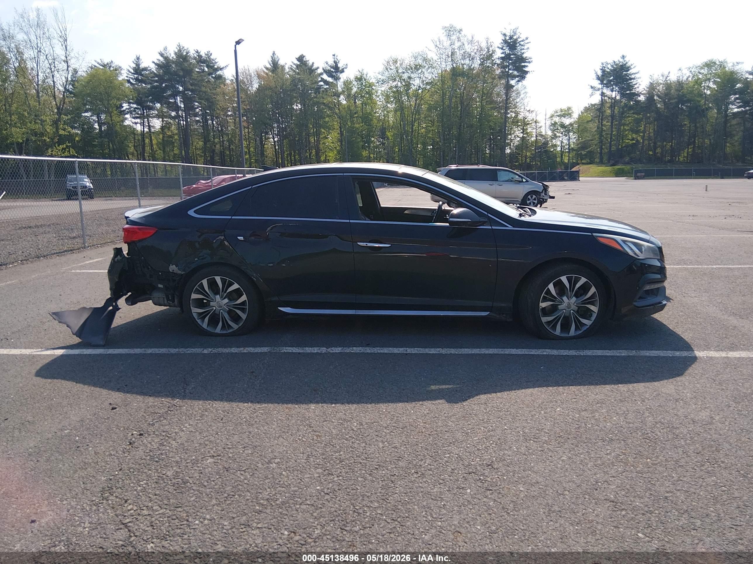 2015 Hyundai Sonata Limited 2.0t Black vin: 5NPE34AB1FH139361