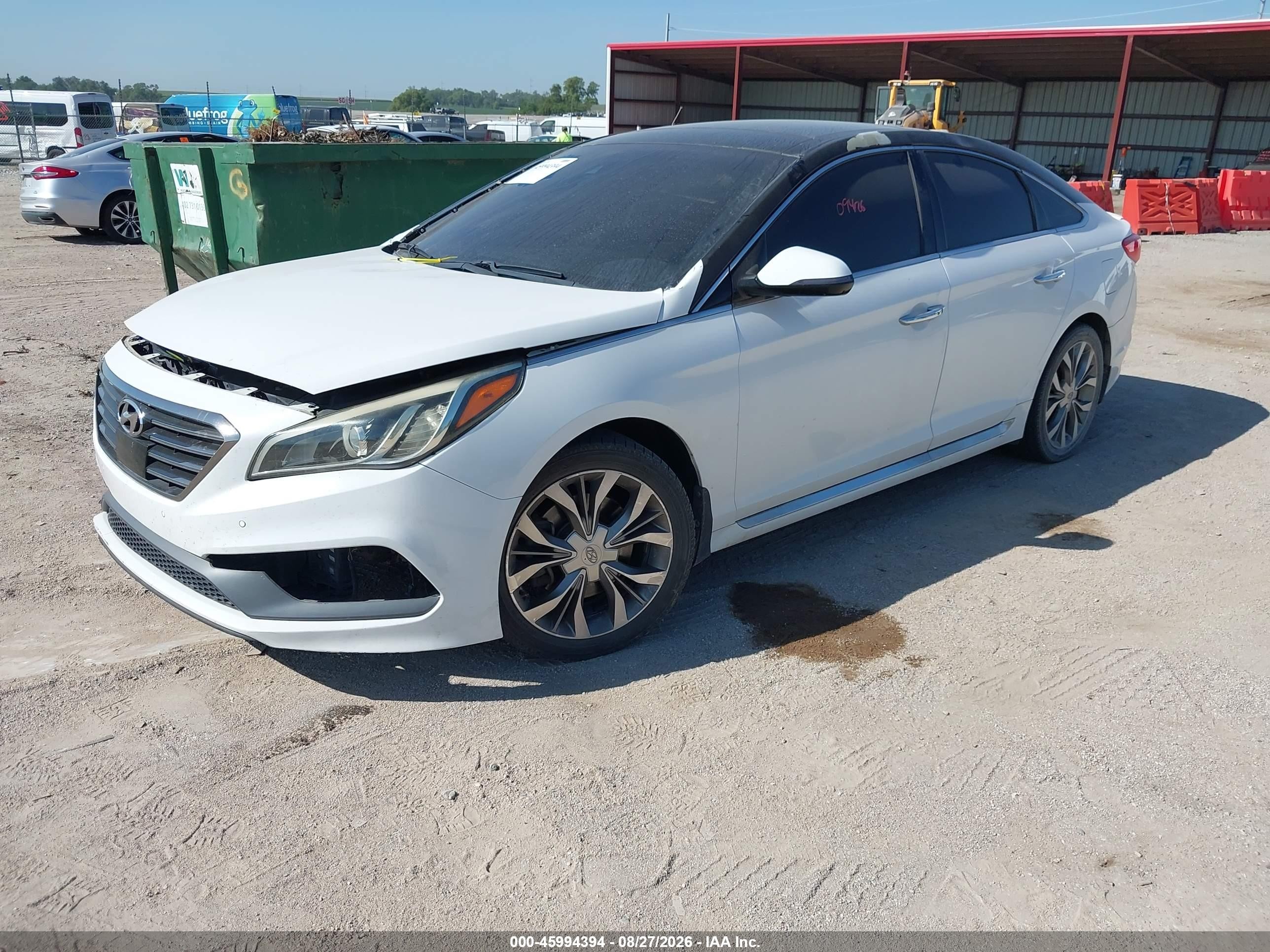 2015 Hyundai Sonata Limited 2.0t White vin: 5NPE34AB1FH163546