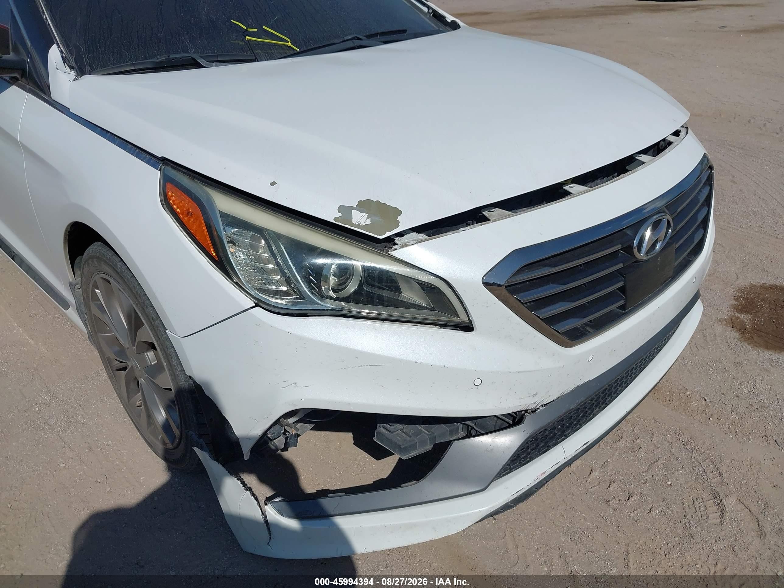 2015 Hyundai Sonata Limited 2.0t White vin: 5NPE34AB1FH163546