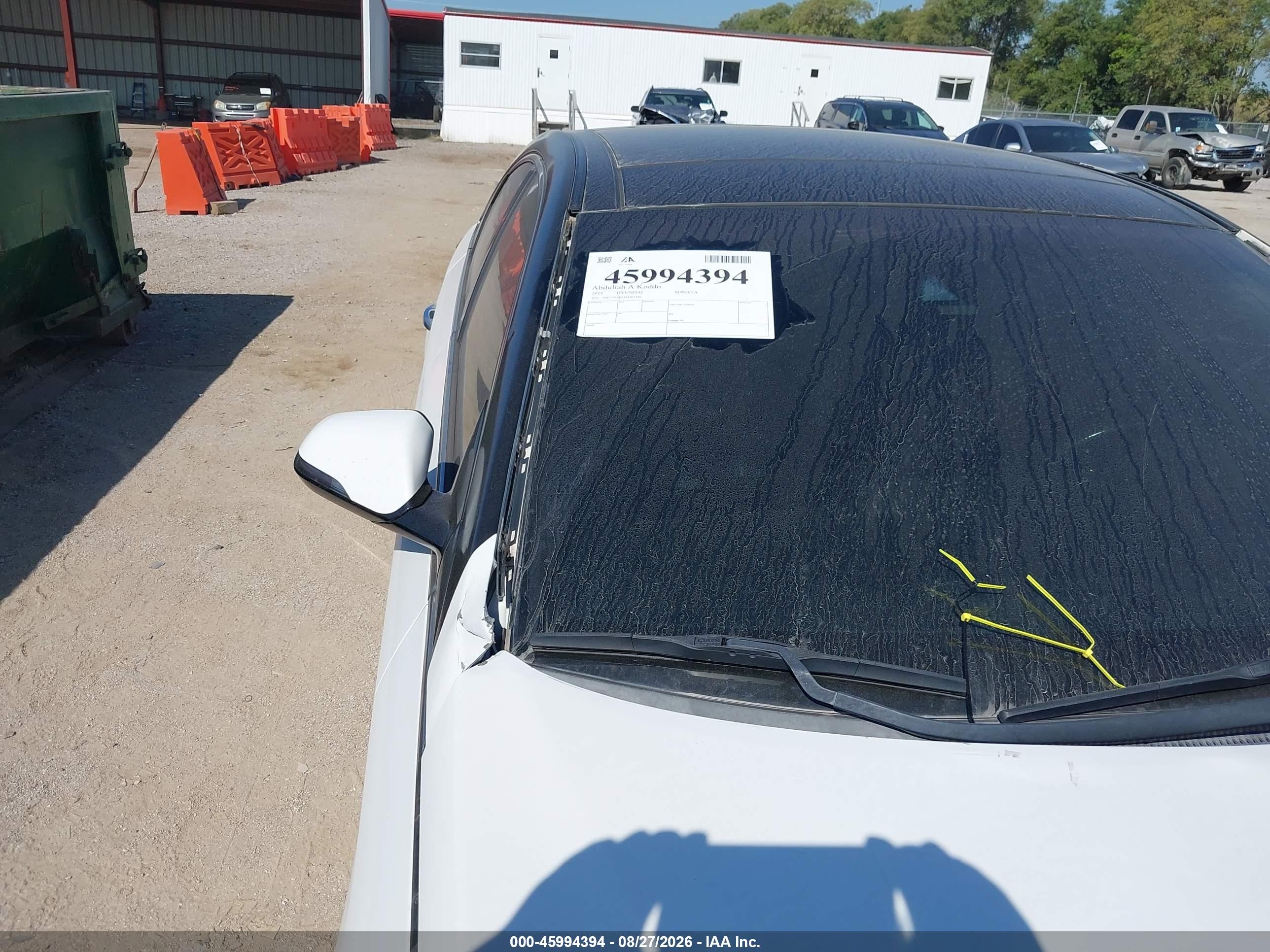 2015 Hyundai Sonata Limited 2.0t White vin: 5NPE34AB1FH163546
