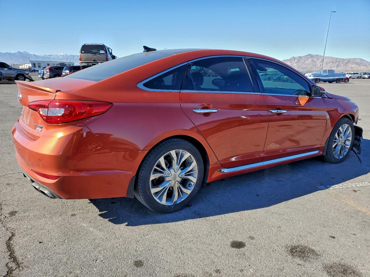 2015 Hyundai Sonata Sport Orange vin: 5NPE34AB1FH168729