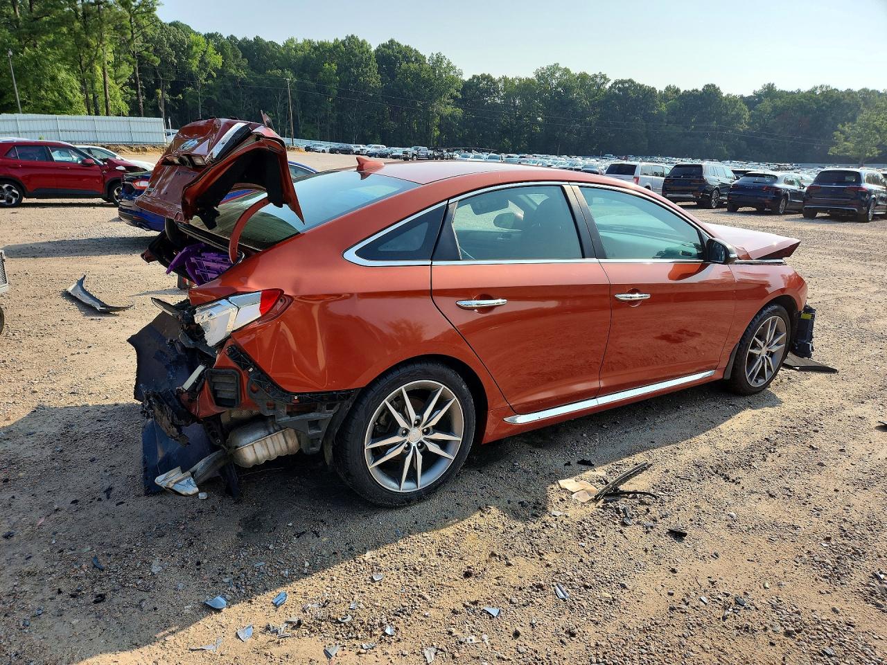 2015 Hyundai Sonata Sport 2.0t Orange vin: 5NPE34AB1FH171002