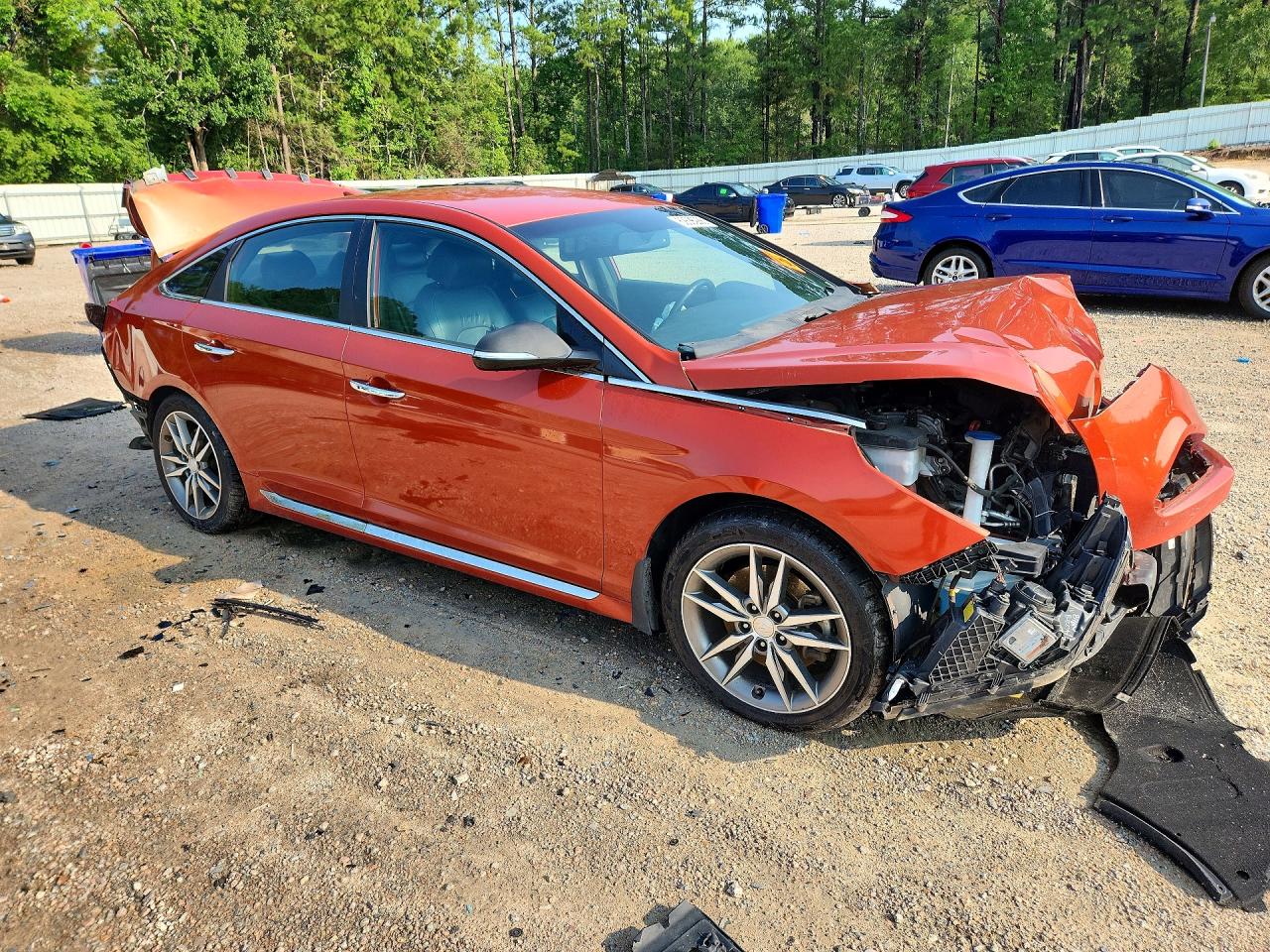 2015 Hyundai Sonata Sport 2.0t Orange vin: 5NPE34AB1FH171002