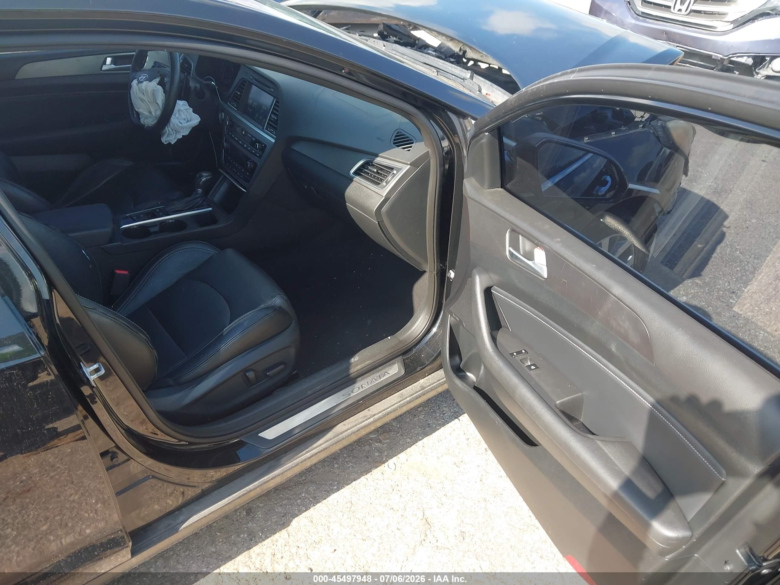2015 Hyundai Sonata Limited 2.0t Black vin: 5NPE34AB1FH174112