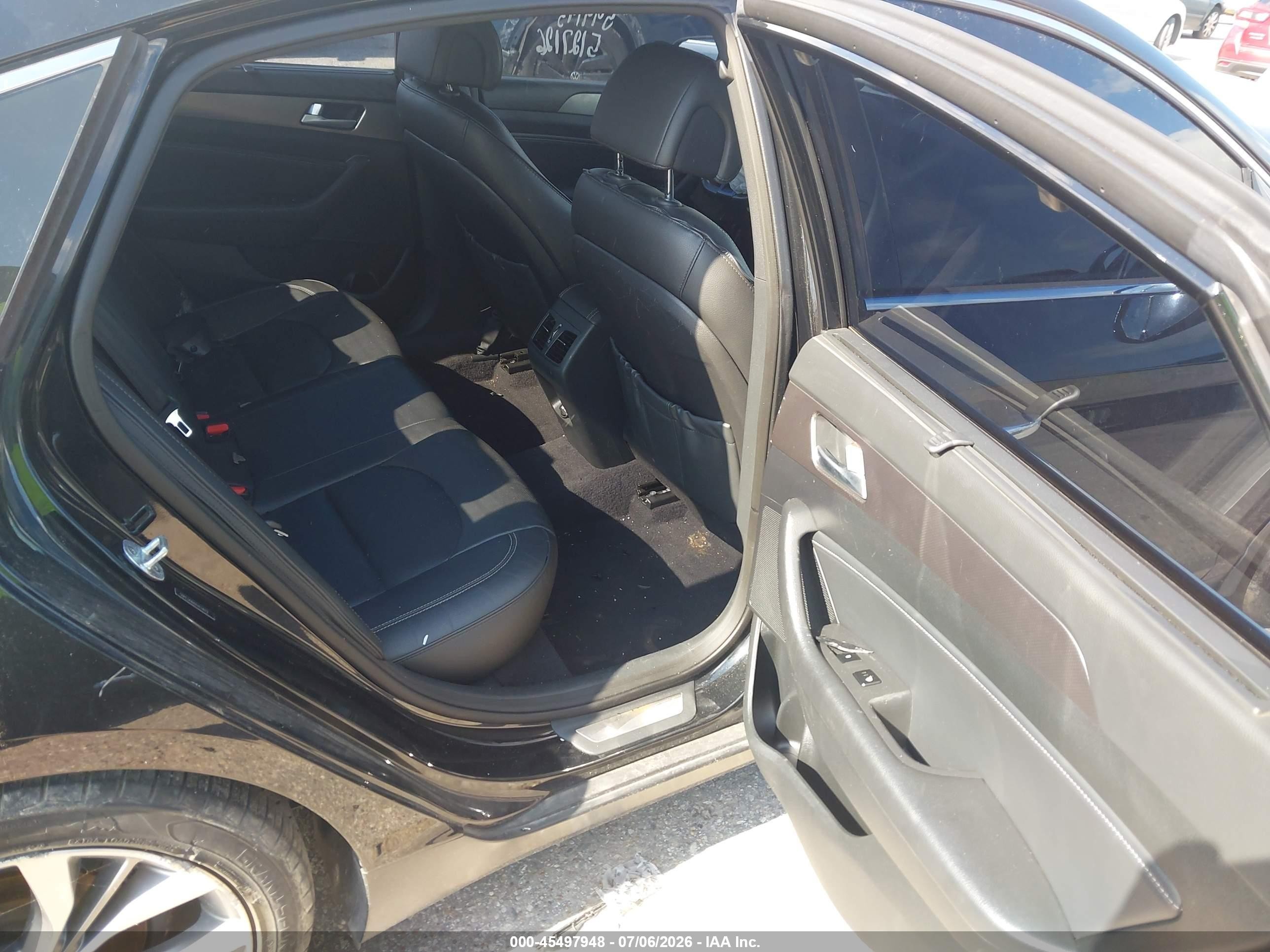 2015 Hyundai Sonata Limited 2.0t Black vin: 5NPE34AB1FH174112