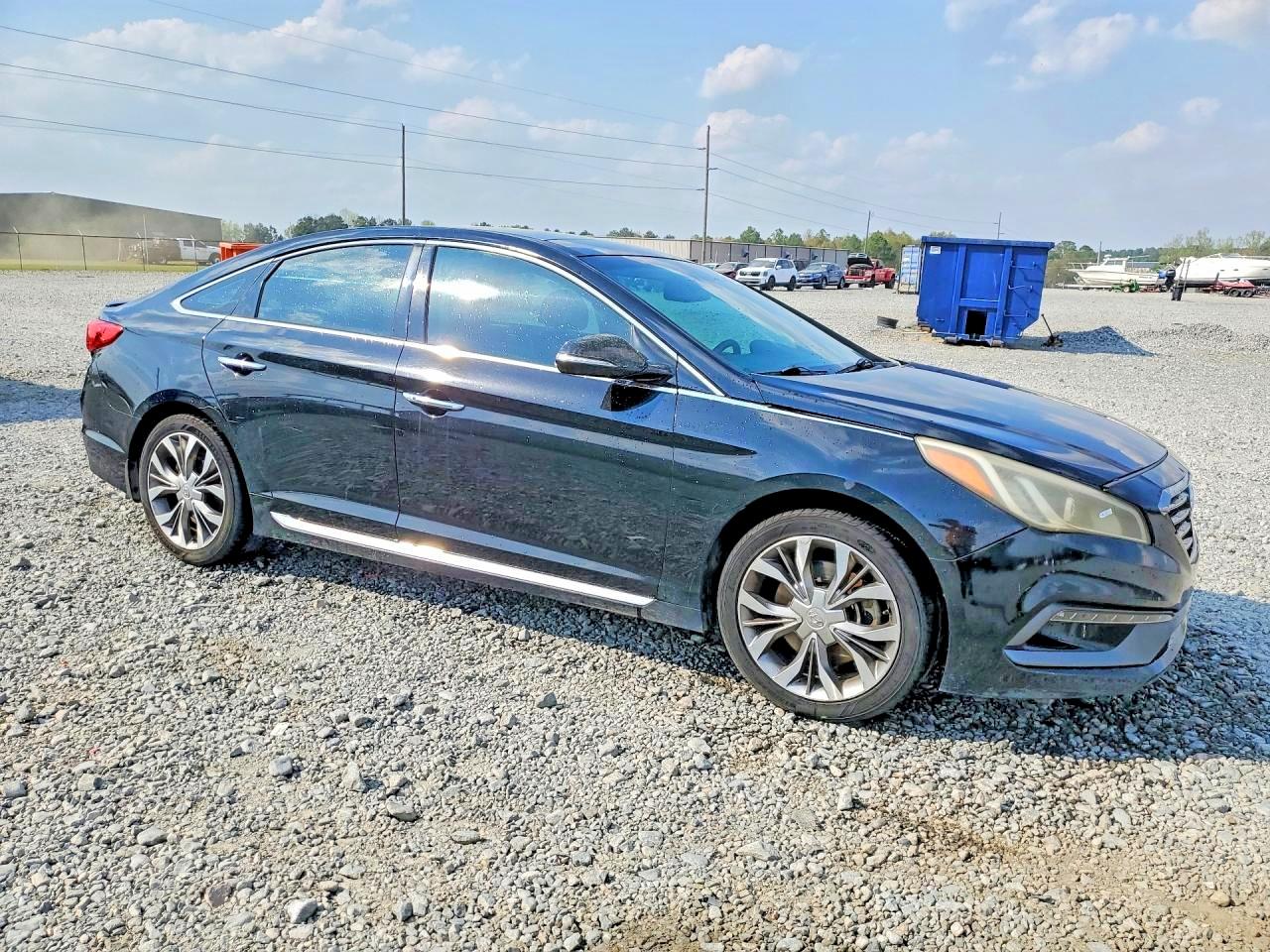2015 Hyundai Sonata Limited 2.0t Black vin: 5NPE34AB1FH197454