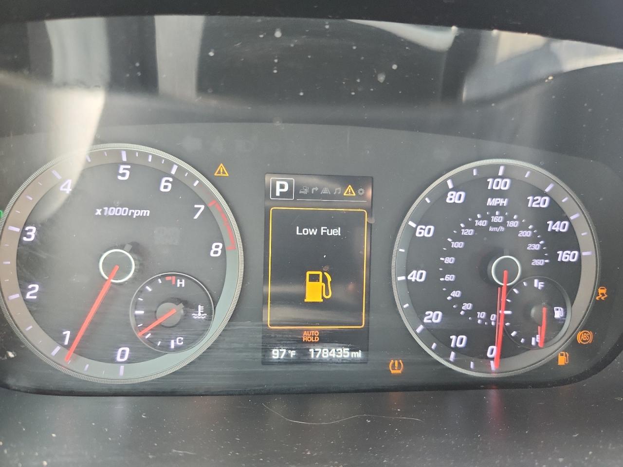2015 Hyundai Sonata Limited 2.0t Black vin: 5NPE34AB1FH197454 Damage: Warning Light - Abs, On, Unacceptable