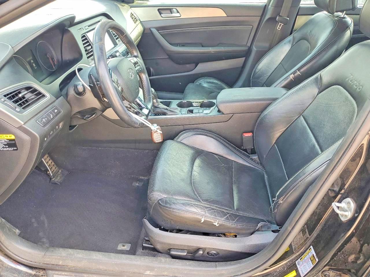 2015 Hyundai Sonata Limited 2.0t Black vin: 5NPE34AB1FH197454