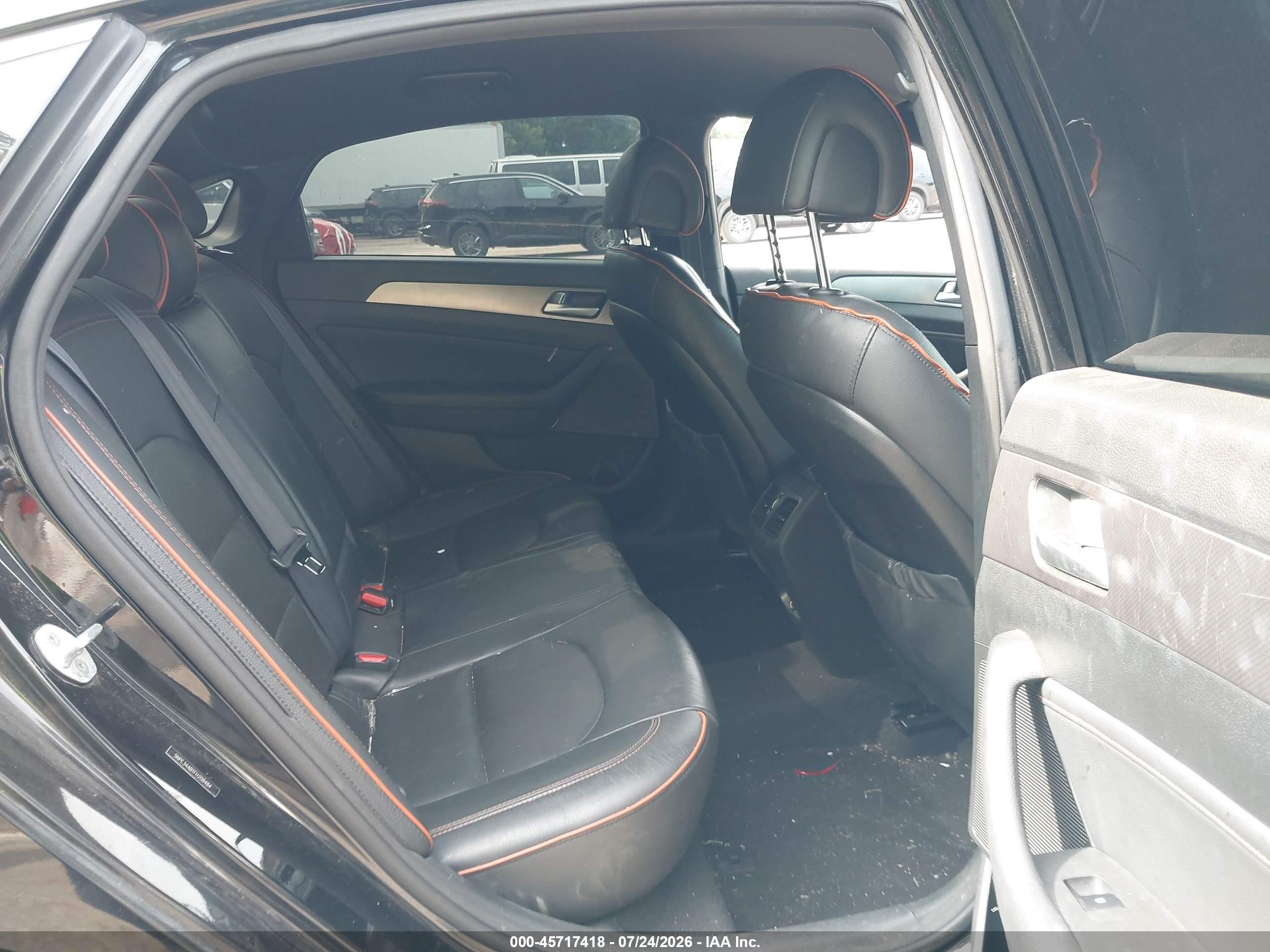 2015 Hyundai Sonata Sport 2.0t Black vin: 5NPE34AB1FH208484