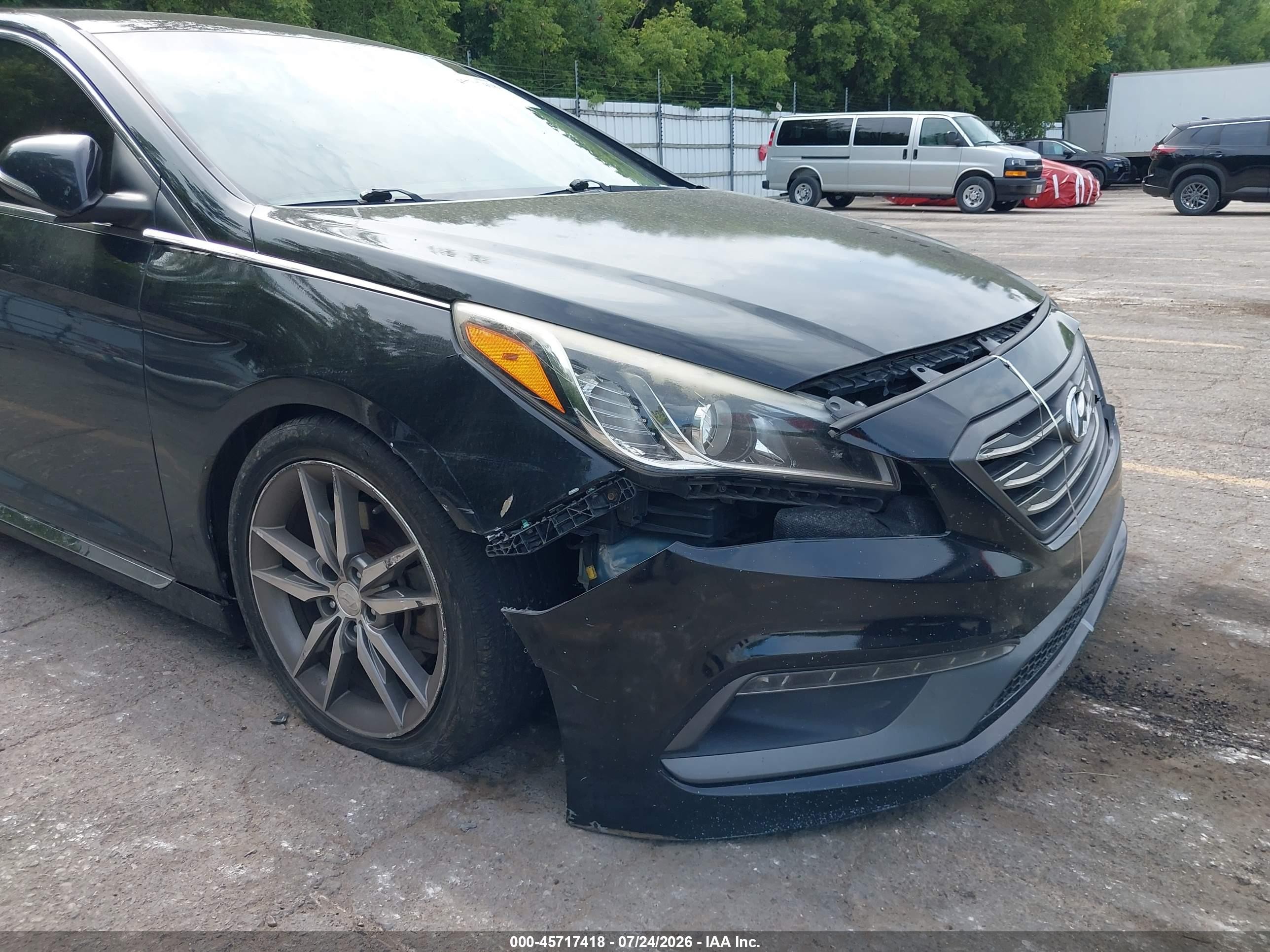 2015 Hyundai Sonata Sport 2.0t Black vin: 5NPE34AB1FH208484
