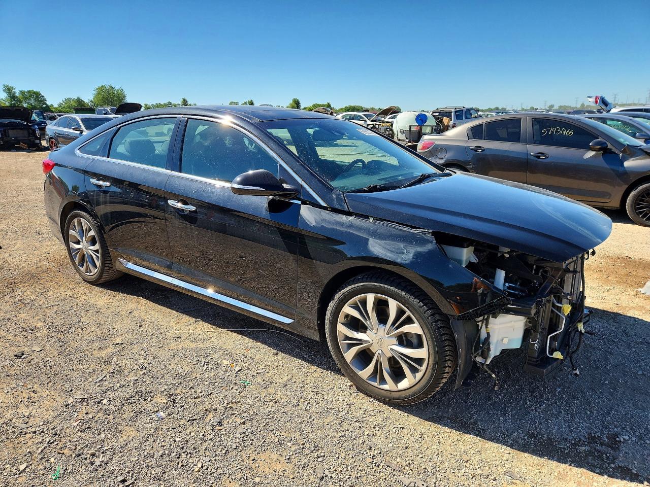 2015 Hyundai Sonata Limited 2.0t Black vin: 5NPE34AB1FH251822