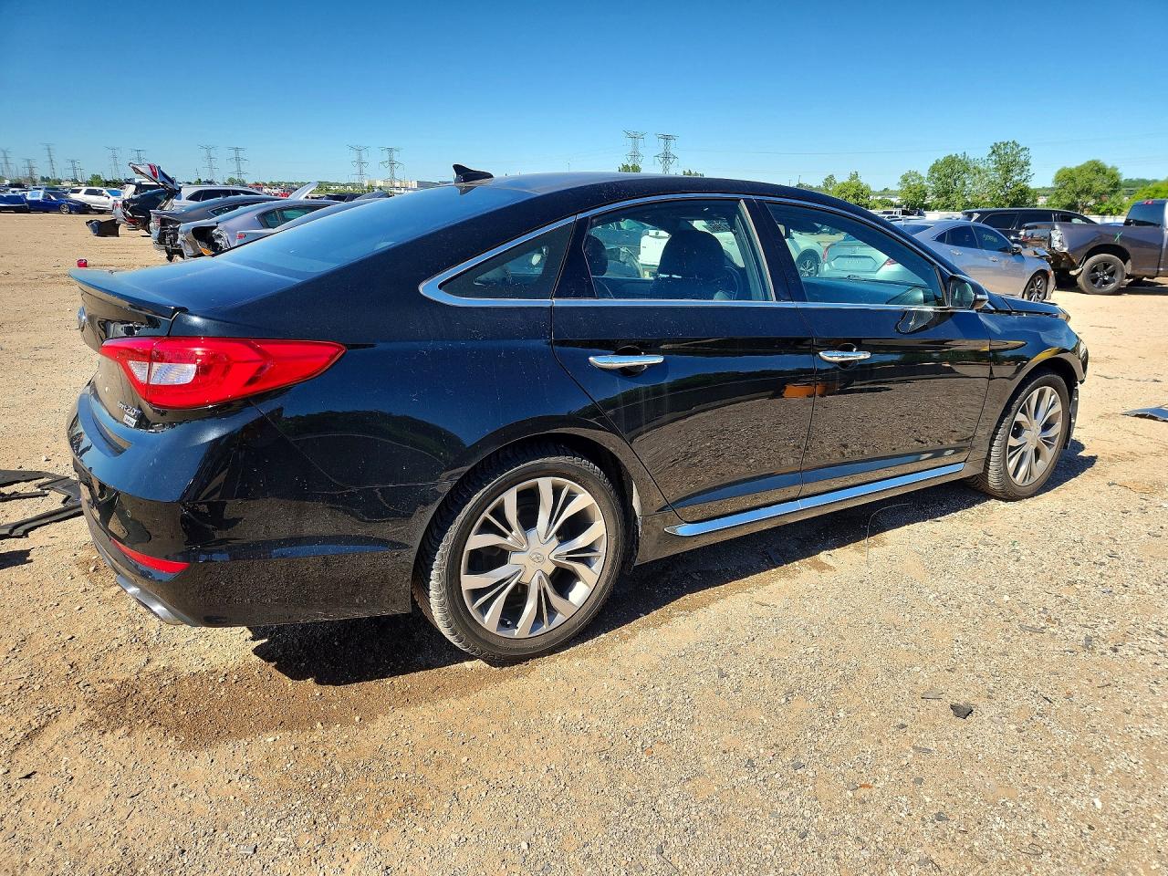2015 Hyundai Sonata Limited 2.0t Black vin: 5NPE34AB1FH251822