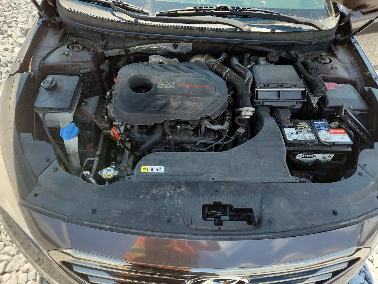 2015 Hyundai Sonata Sport 2.0t Gray vin: 5NPE34AB2FH085276