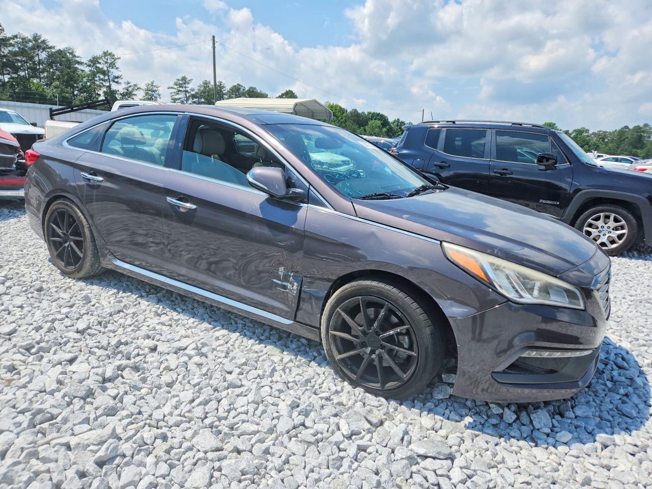2015 Hyundai Sonata Sport 2.0t Gray vin: 5NPE34AB2FH085276