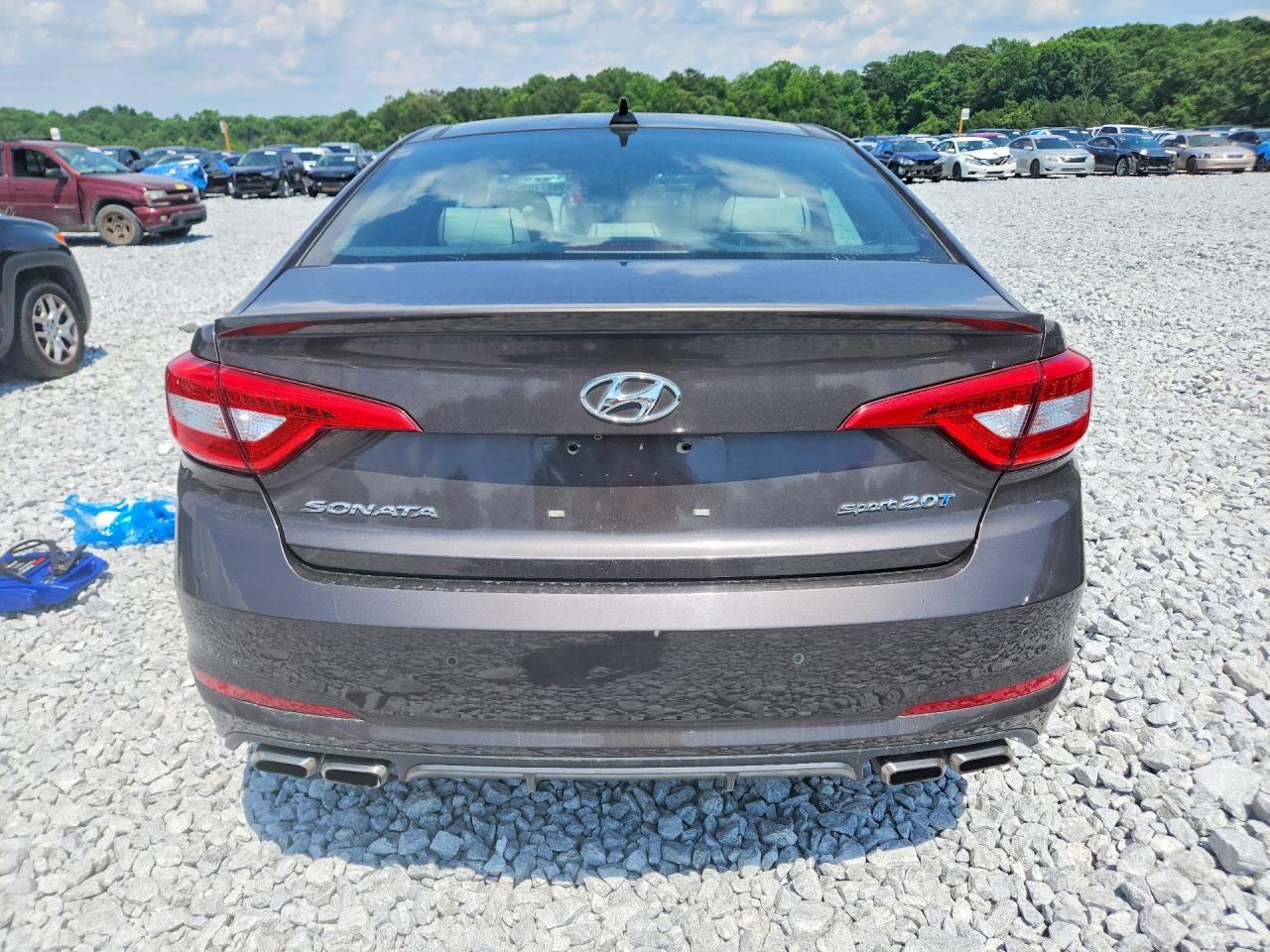 2015 Hyundai Sonata Sport 2.0t Gray vin: 5NPE34AB2FH085276