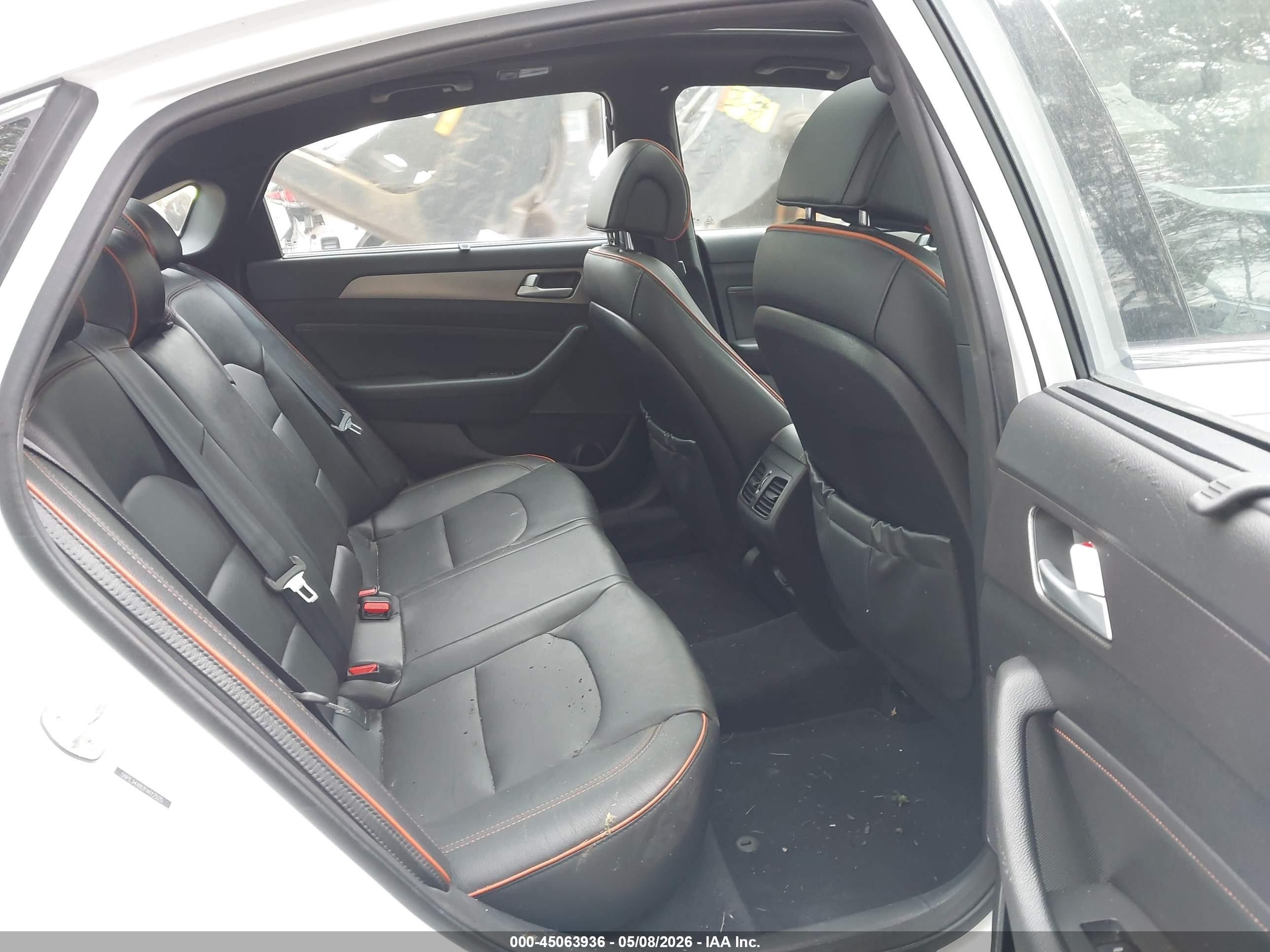 2015 Hyundai Sonata Limited 2.0t White vin: 5NPE34AB2FH112525