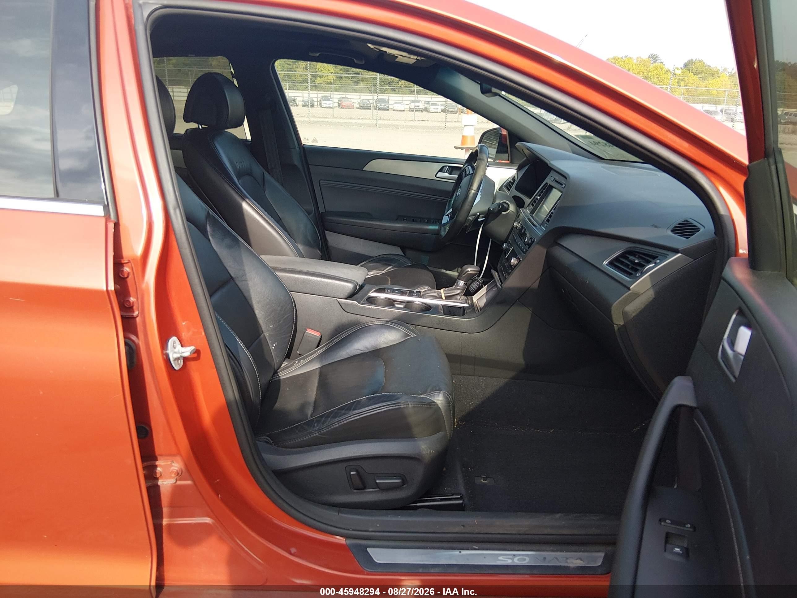 2015 Hyundai Sonata Limited 2.0t Orange vin: 5NPE34AB2FH115053