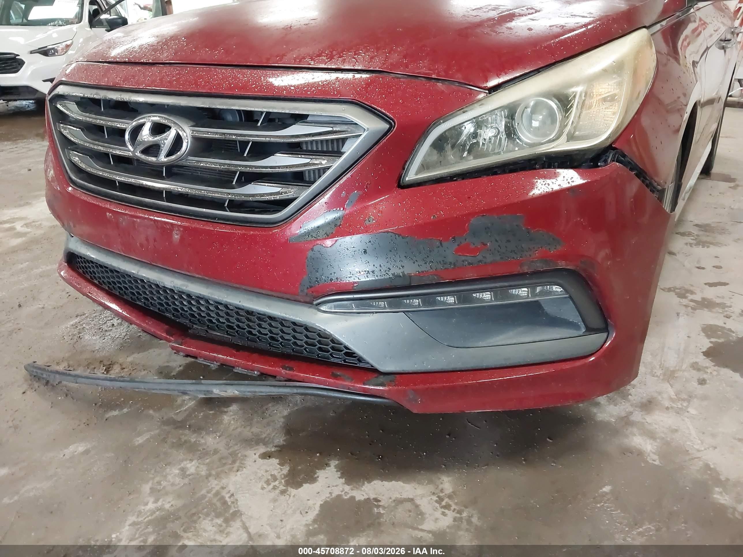 2015 Hyundai Sonata Sport 2.0t Красный vin: 5NPE34AB2FH157352