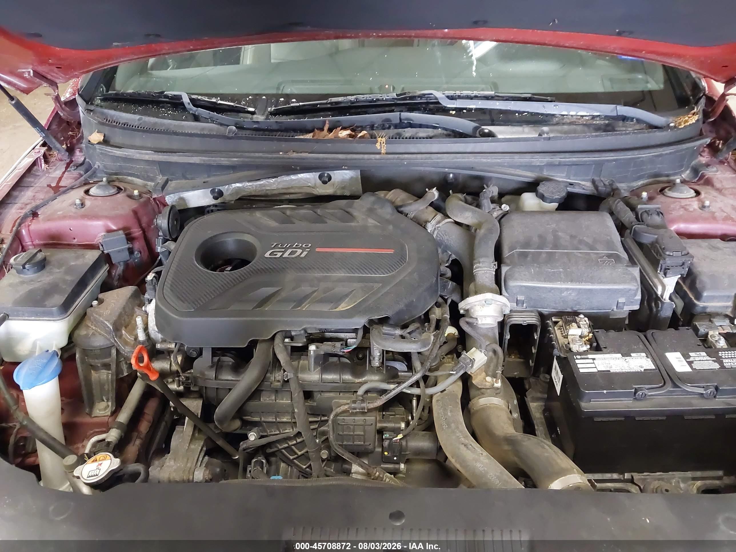 2015 Hyundai Sonata Sport 2.0t Красный vin: 5NPE34AB2FH157352