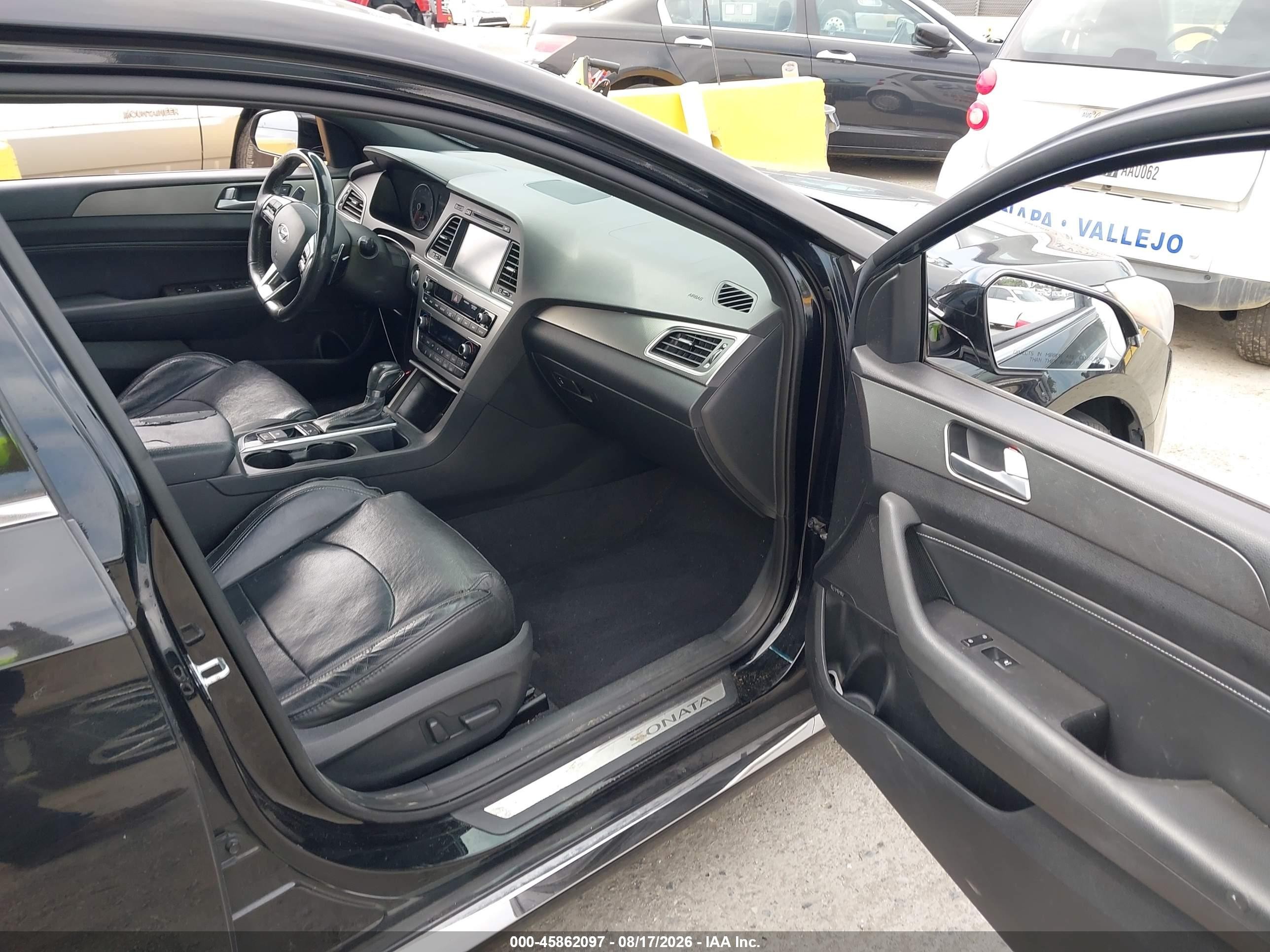 2015 Hyundai Sonata Limited 2.0t Black vin: 5NPE34AB2FH253627