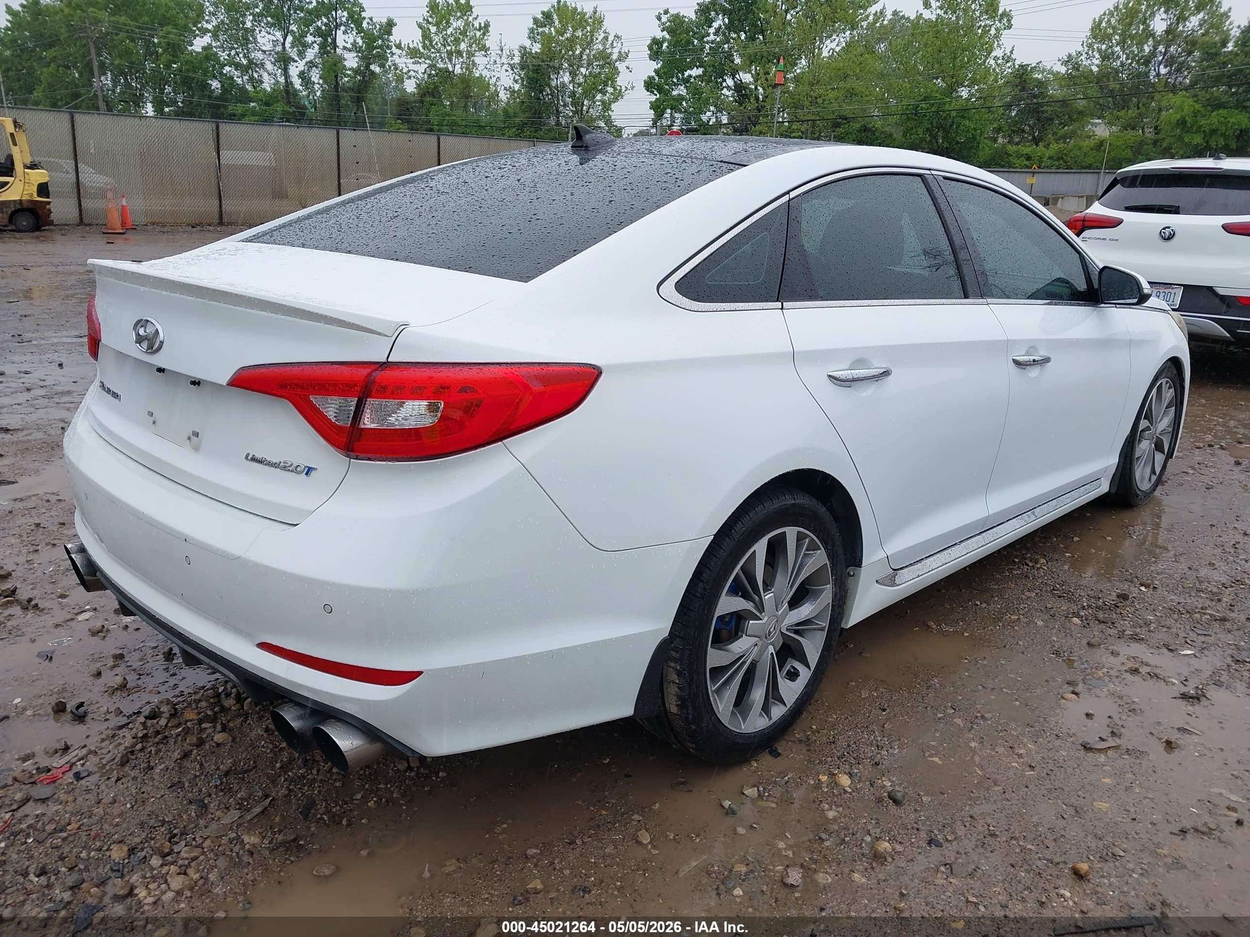 2017 Hyundai Sonata Limited 2.0t White vin: 5NPE34AB2HH499158