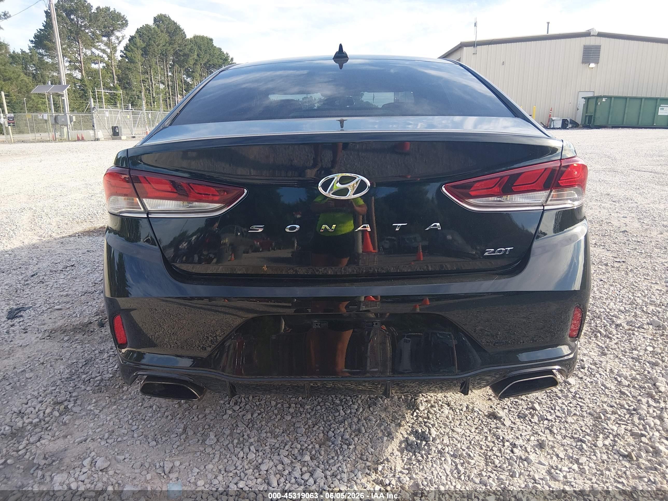 2018 Hyundai Sonata Sport 2.0t Черный vin: 5NPE34AB2JH681657