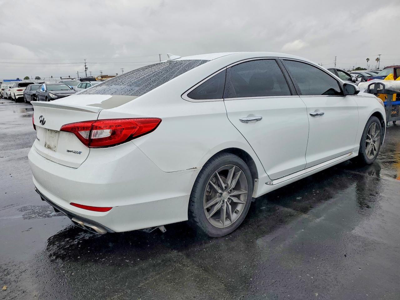 2015 Hyundai Sonata Sport White vin: 5NPE34AB3FH043151