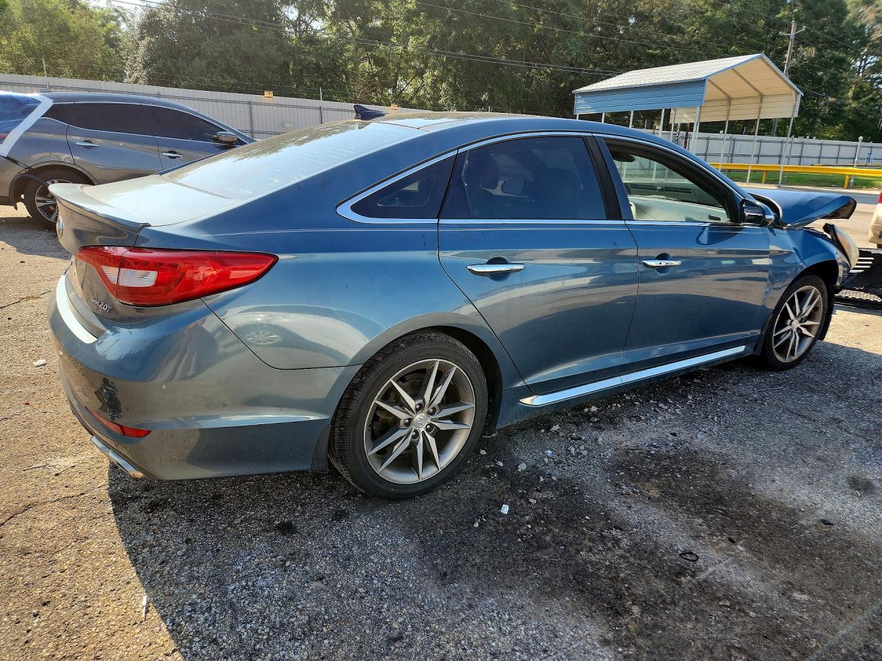 2015 Hyundai Sonata Sport 2.0t Blue vin: 5NPE34AB3FH066655