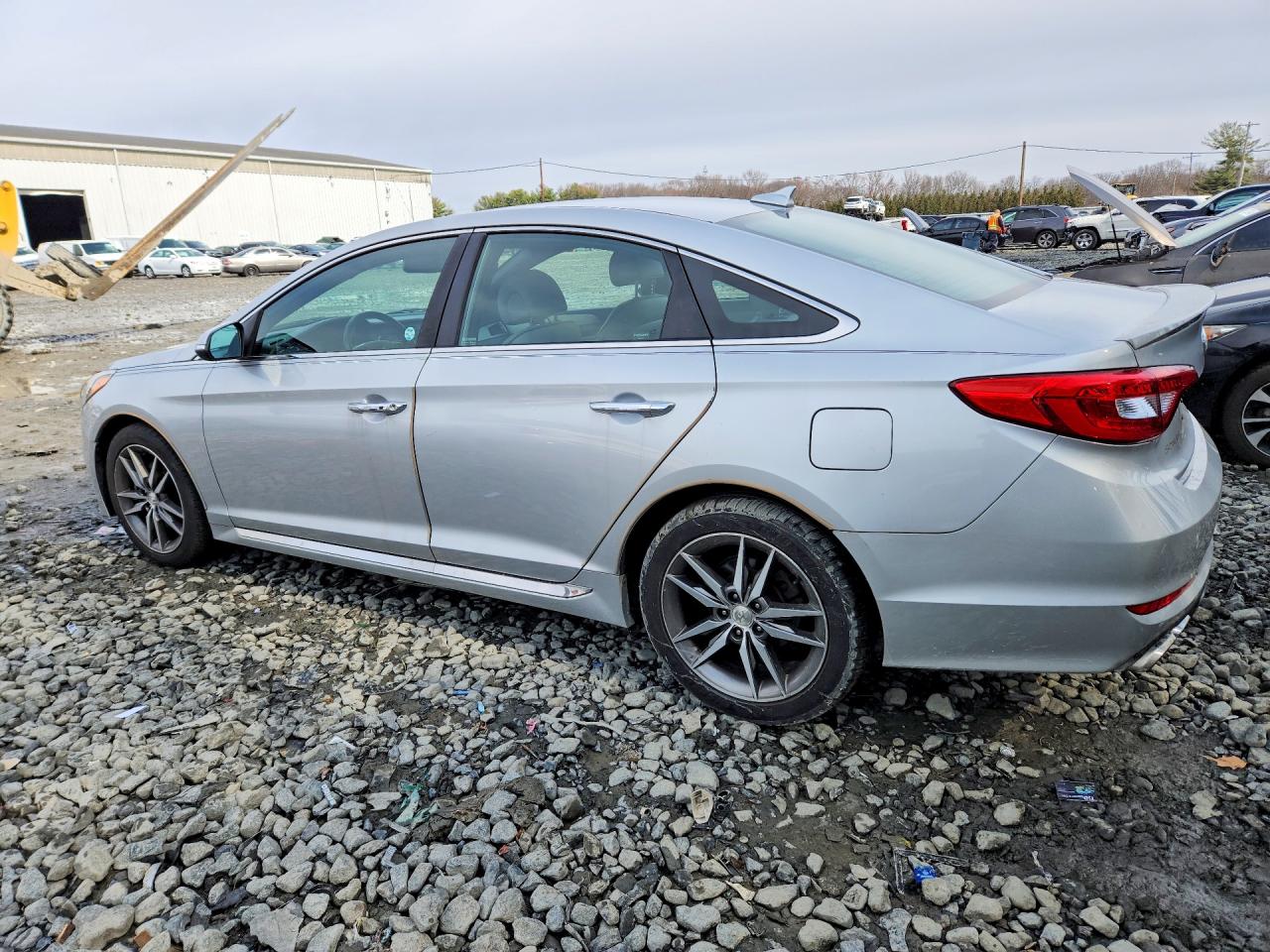 2015 Hyundai Sonata Sport 2.0t Silver vin: 5NPE34AB3FH088137