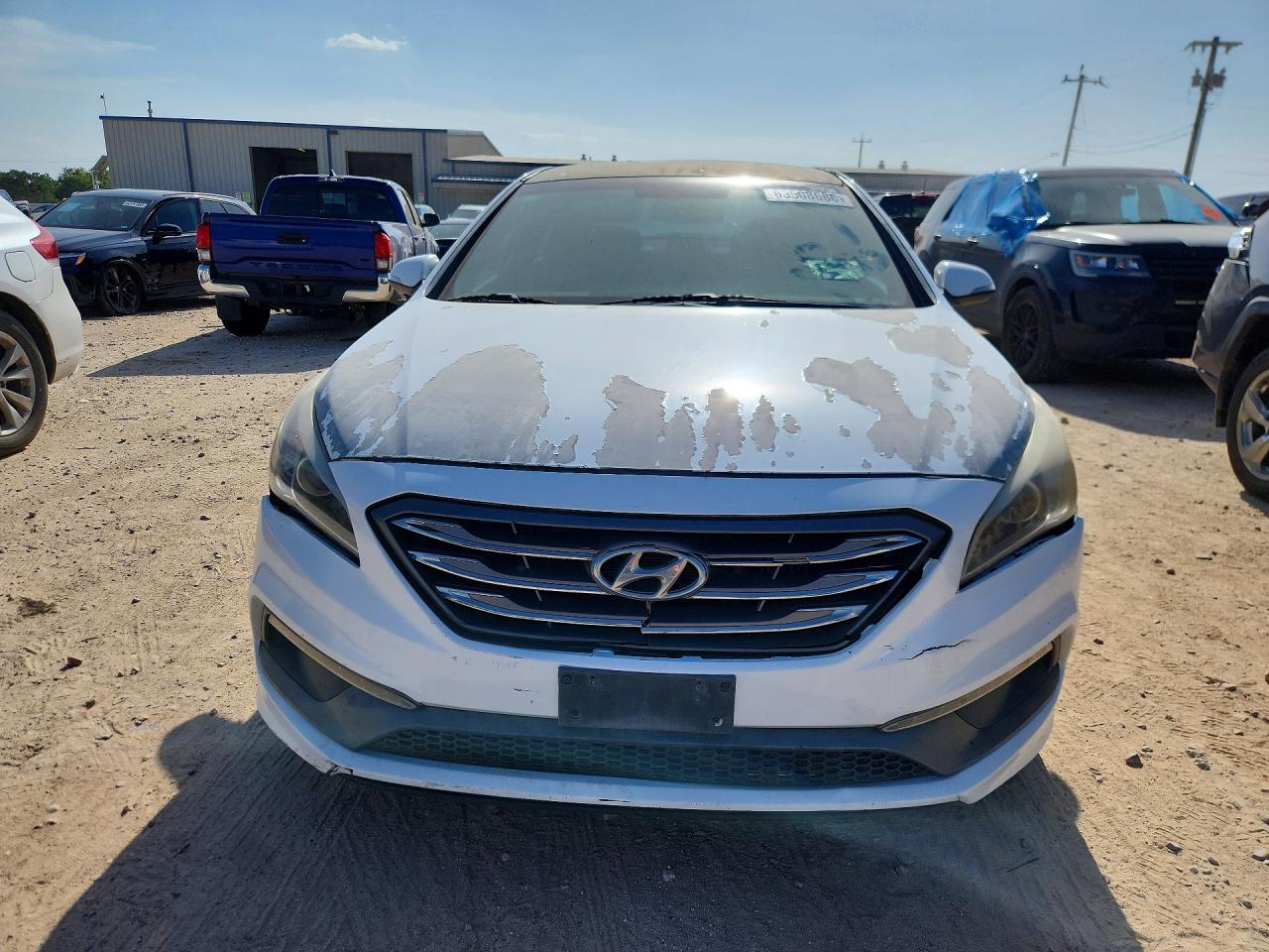 2015 Hyundai Sonata Sport 2.0t White vin: 5NPE34AB3FH096738