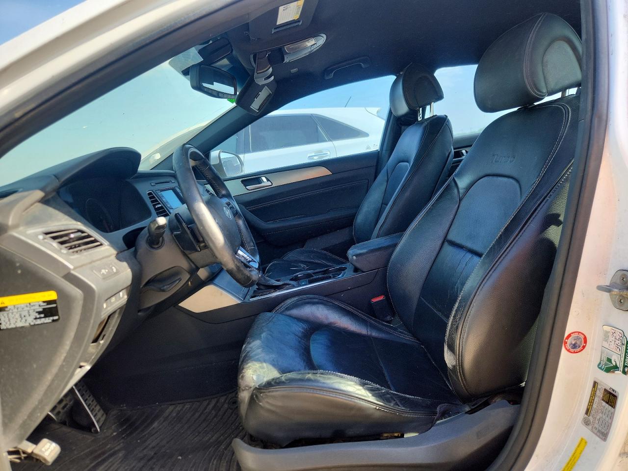 2015 Hyundai Sonata Sport 2.0t White vin: 5NPE34AB3FH096738