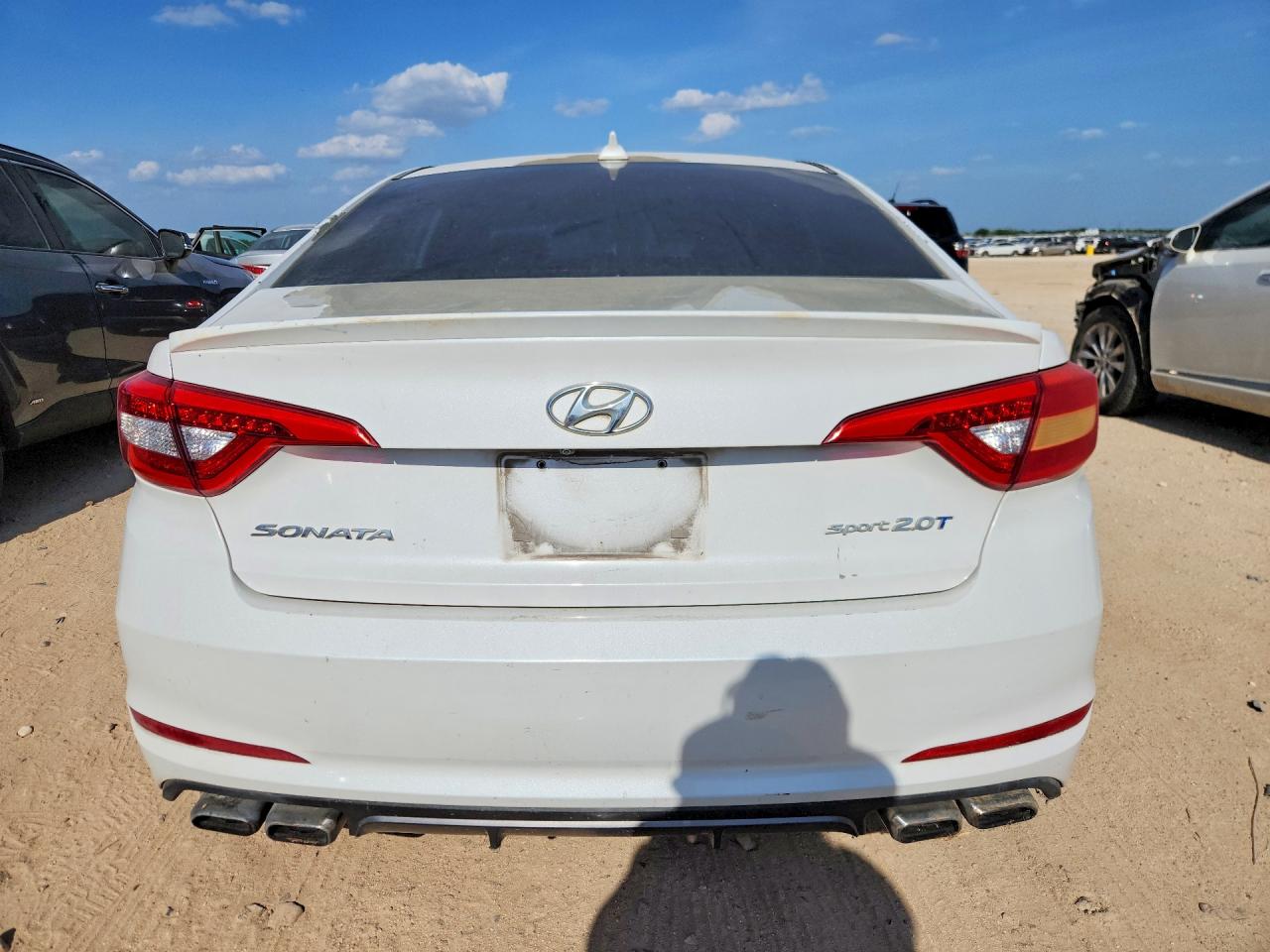 2015 Hyundai Sonata Sport 2.0t White vin: 5NPE34AB3FH096738